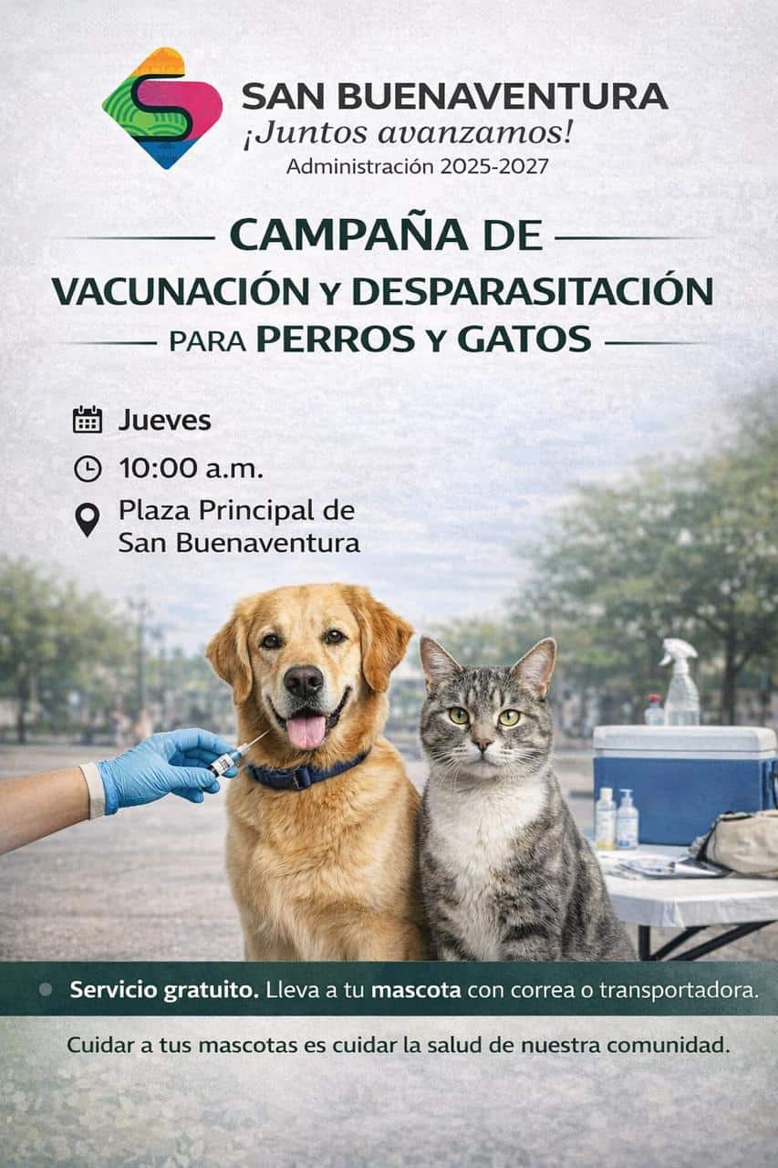 Atenci&oacute;n veterinaria gratuita para mascotas en San Buenaventura