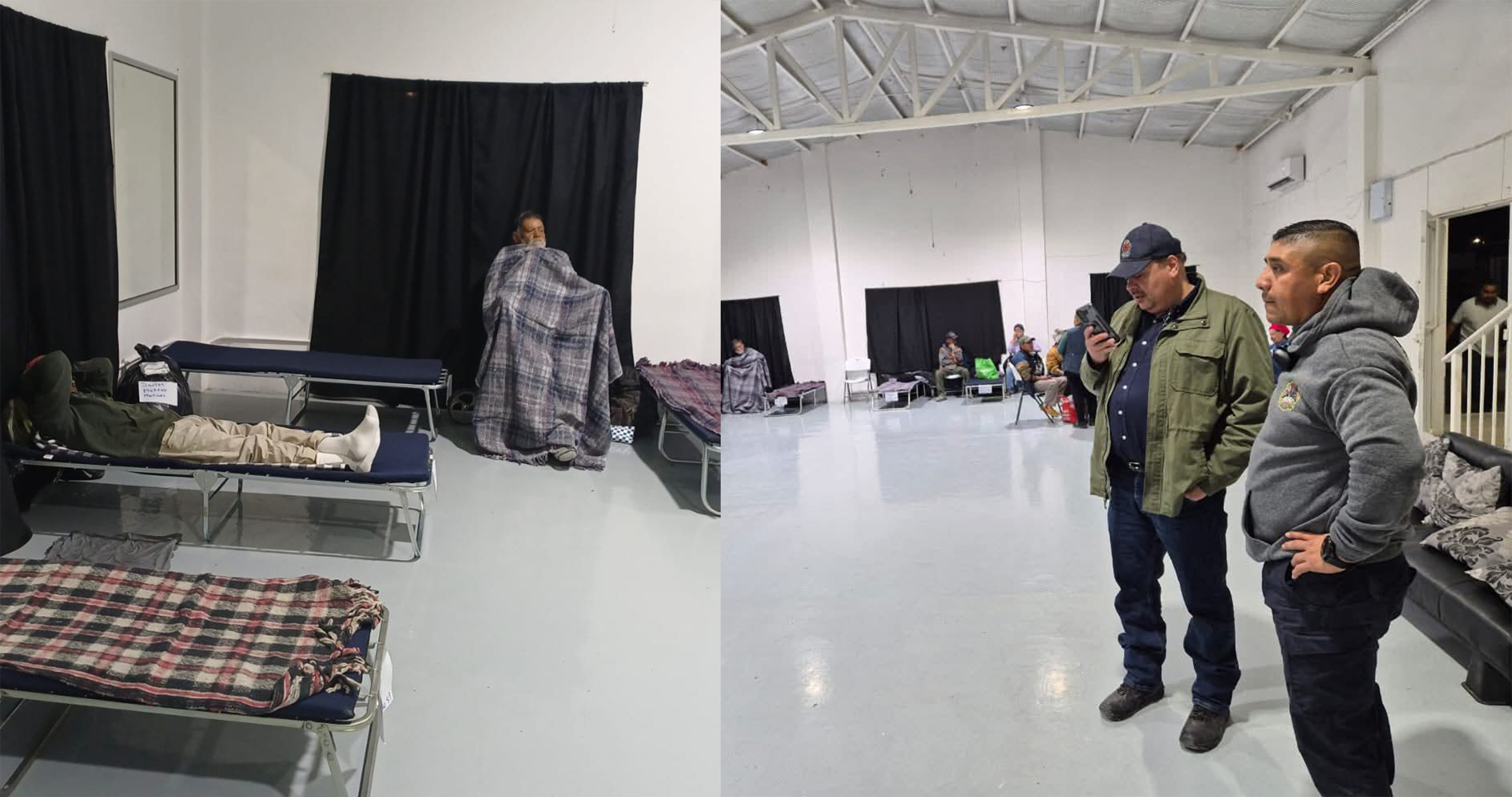 Albergues de Acu&ntilde;a resguardan a casi 40 personas ante bajas temperaturas