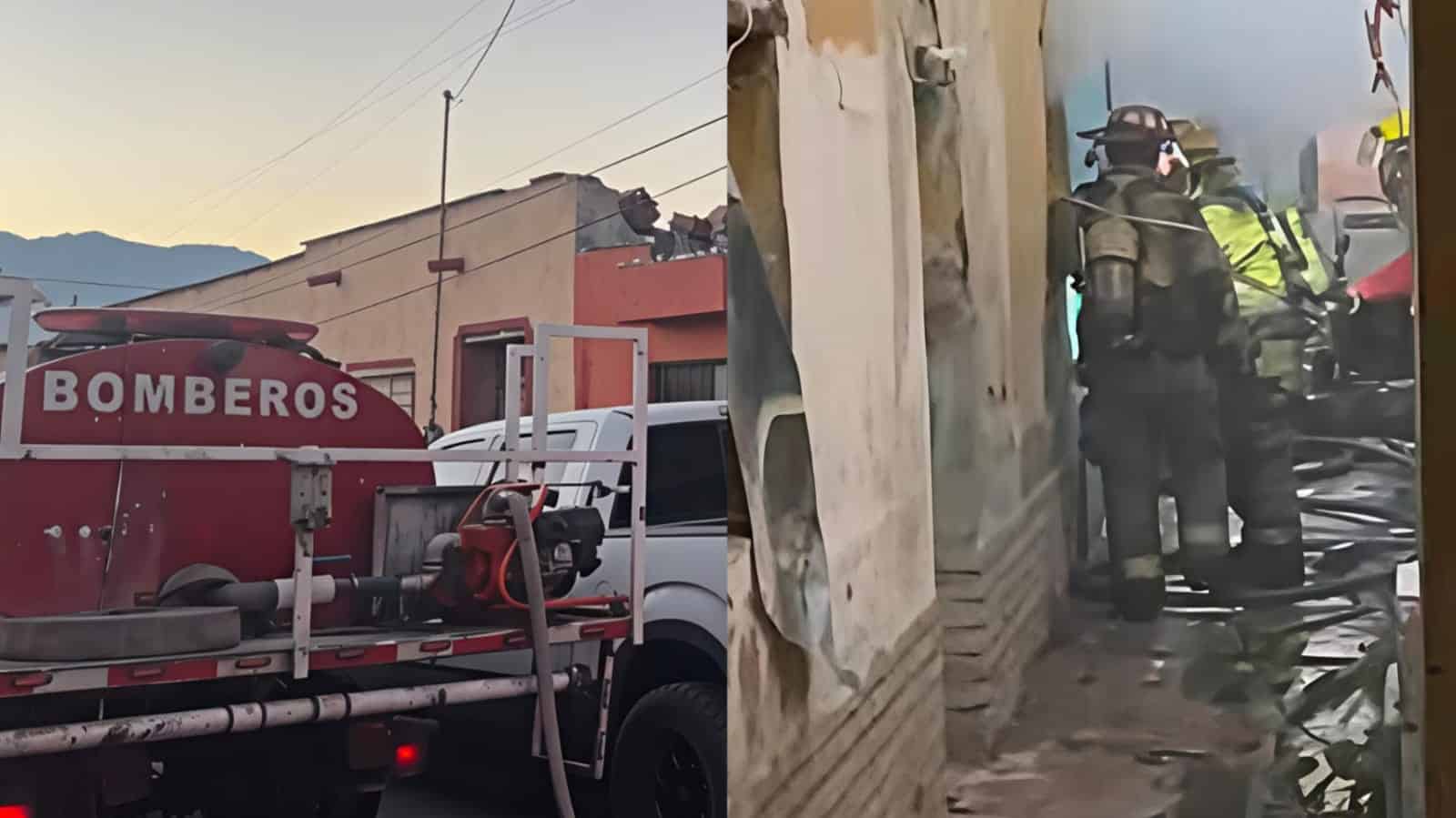 Incendio en vecindad del centro de Saltillo afecta hogar de dos adultos mayores