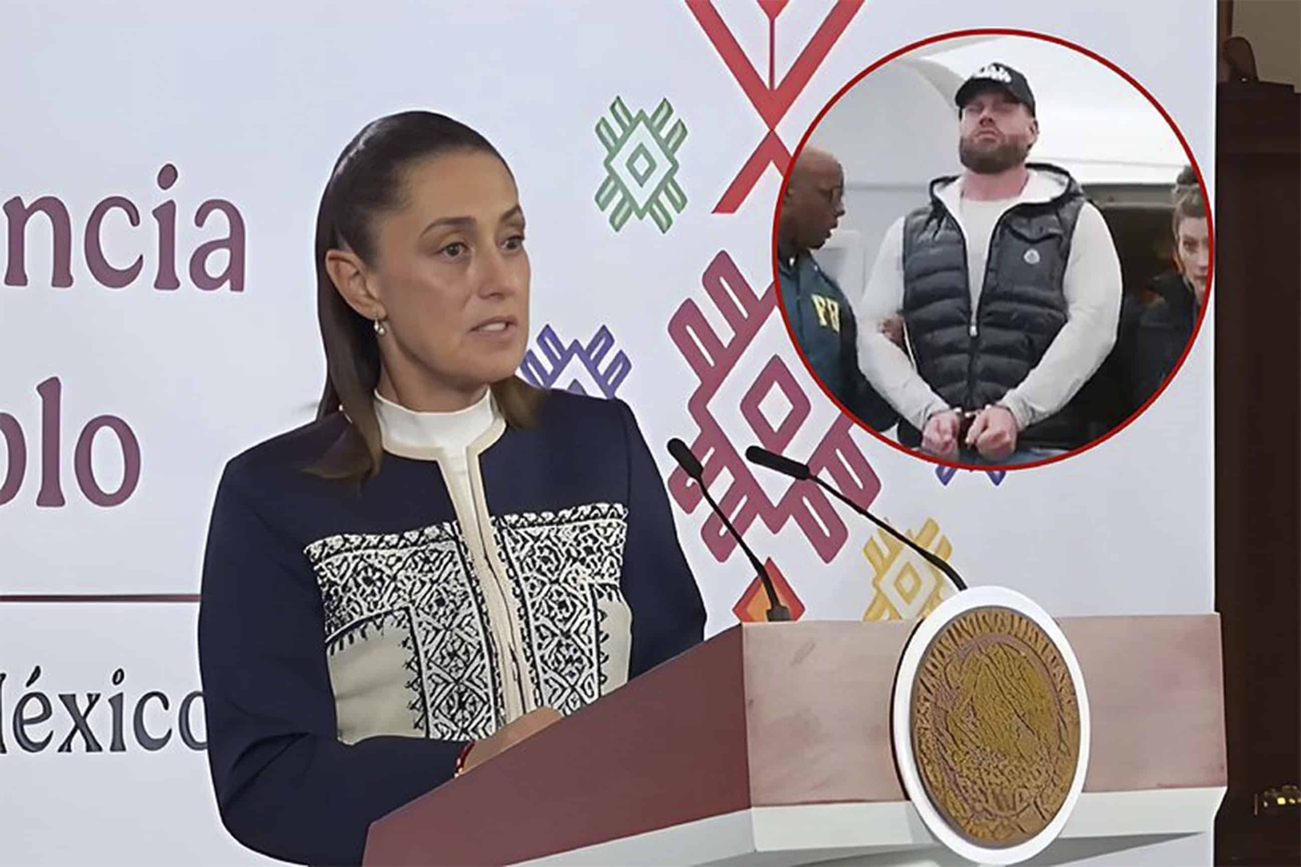 Controversia por imagen de Ryan Wedding presentada por Claudia Sheinbaum