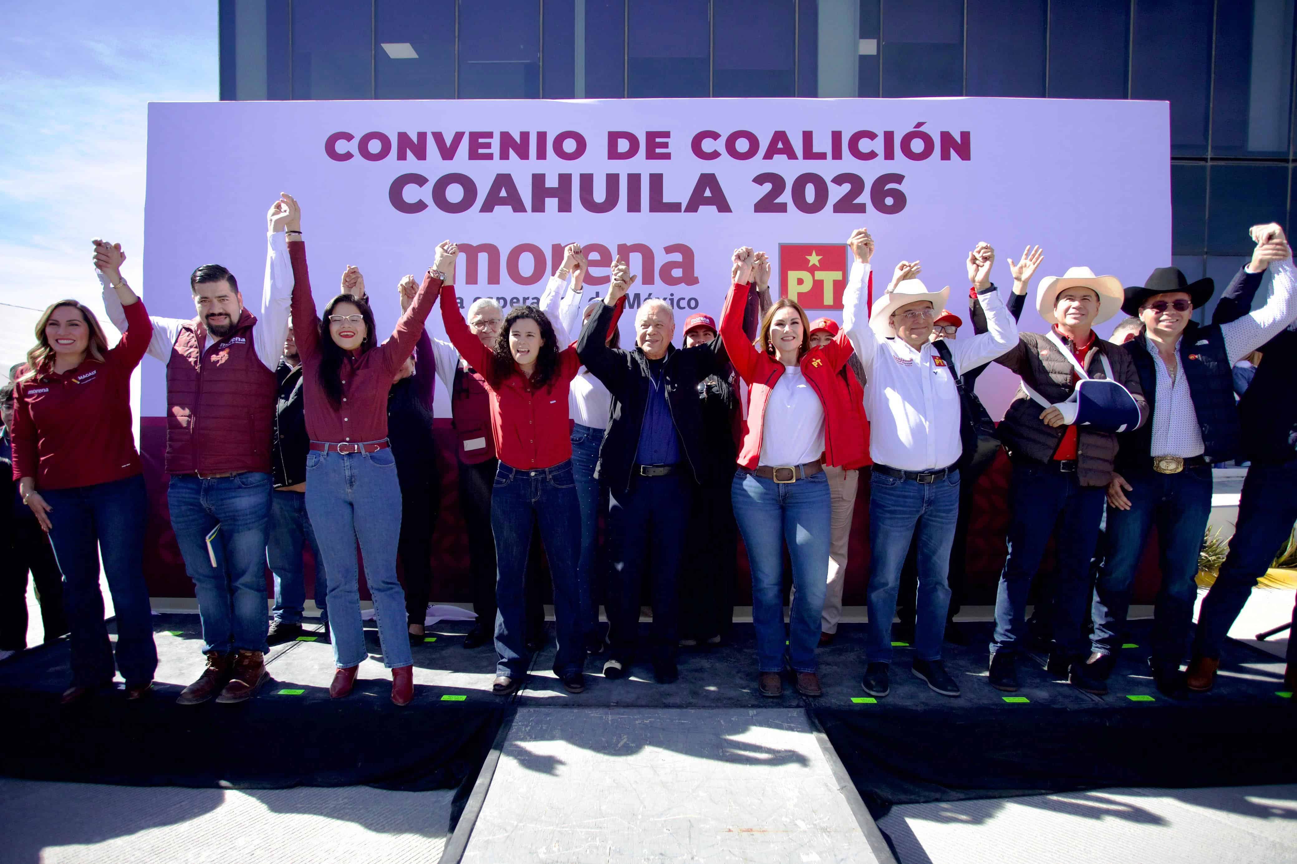 Coalici&oacute;n Morena-PT busca cambio en Congreso de Coahuila