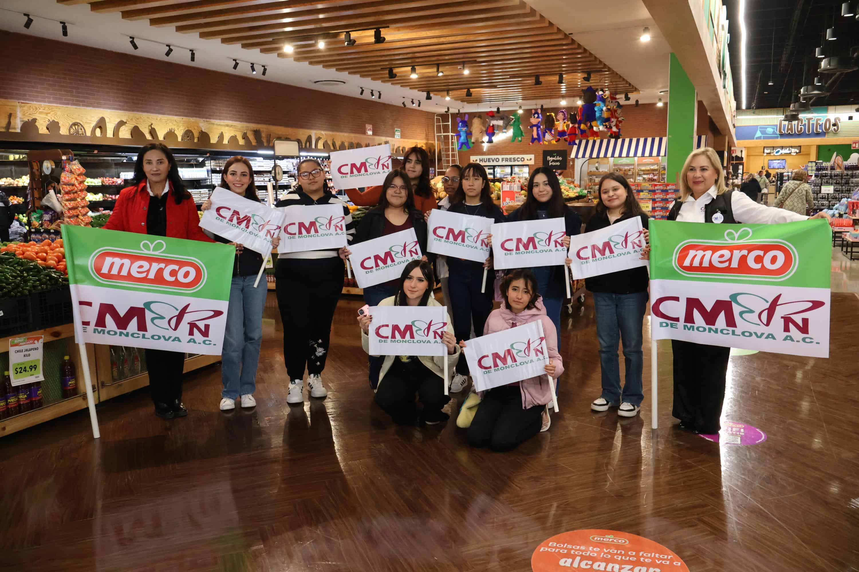 Merco inicia programa de redondeo para becas de mujeres en Monclova