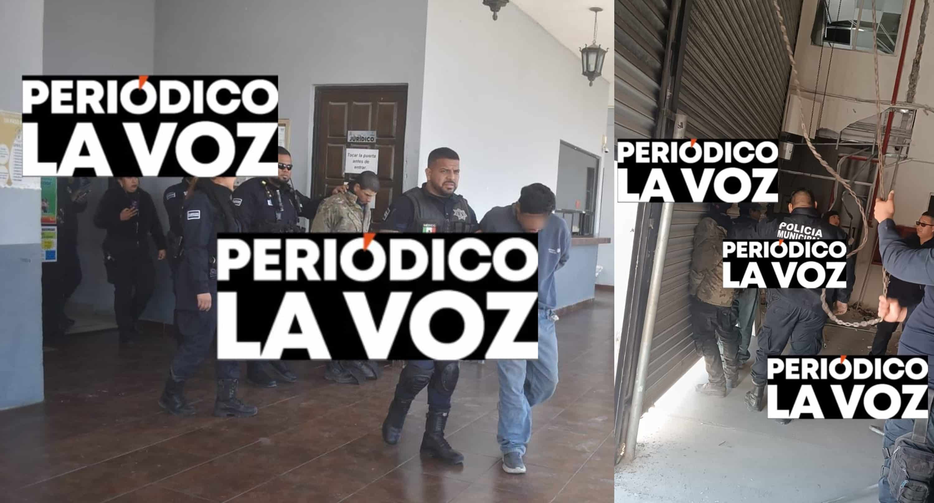 &iexcl;Bien &acute;torcidos&acute;!  Sorprenden a ladrones  desmantelando bodegas
