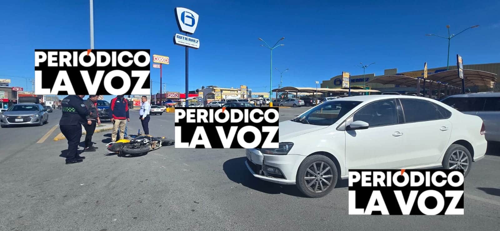 Motociclista resulta lesionado tras choque en el bulevar San Jos&eacute;