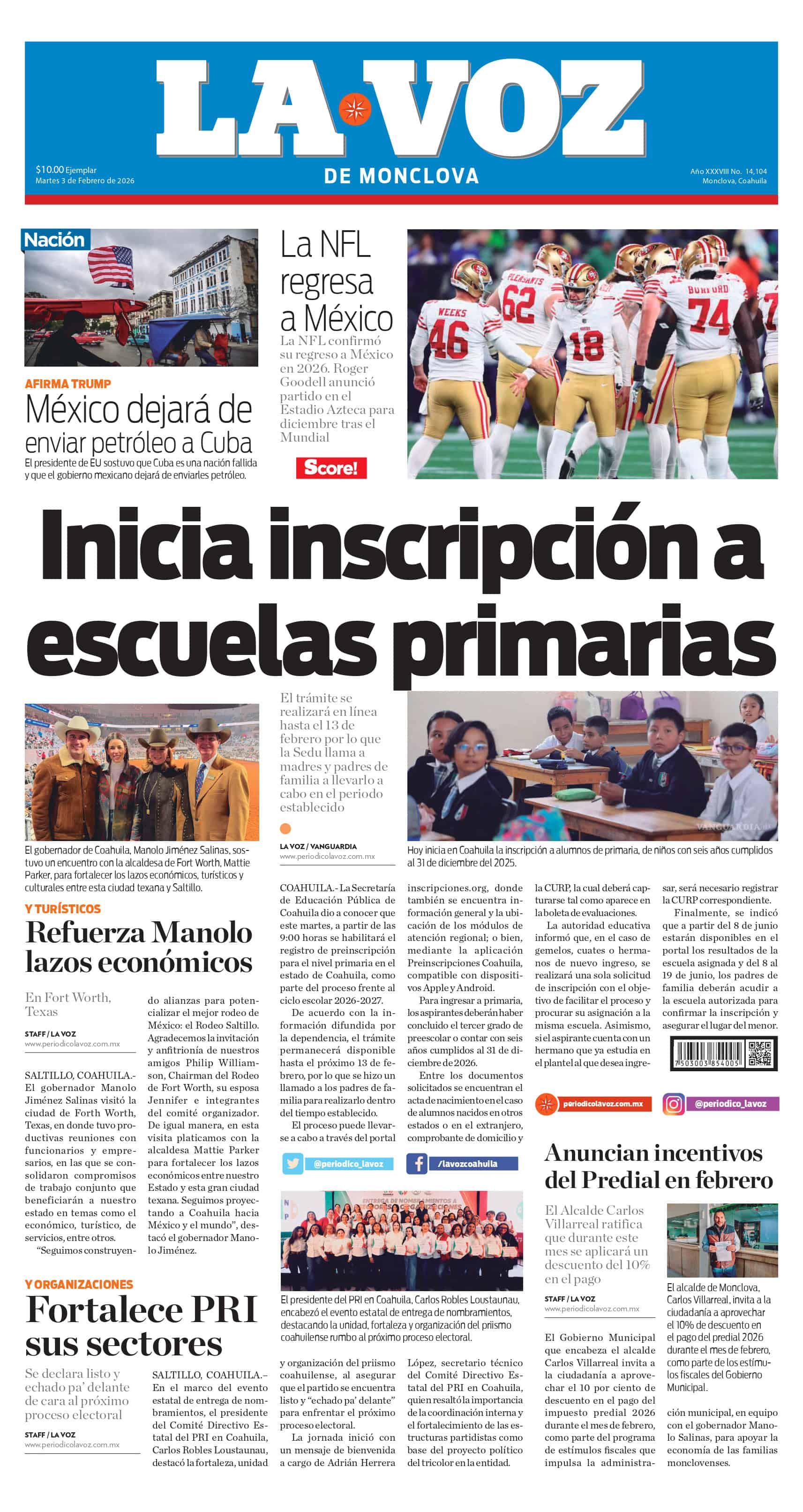 Portada Monclova