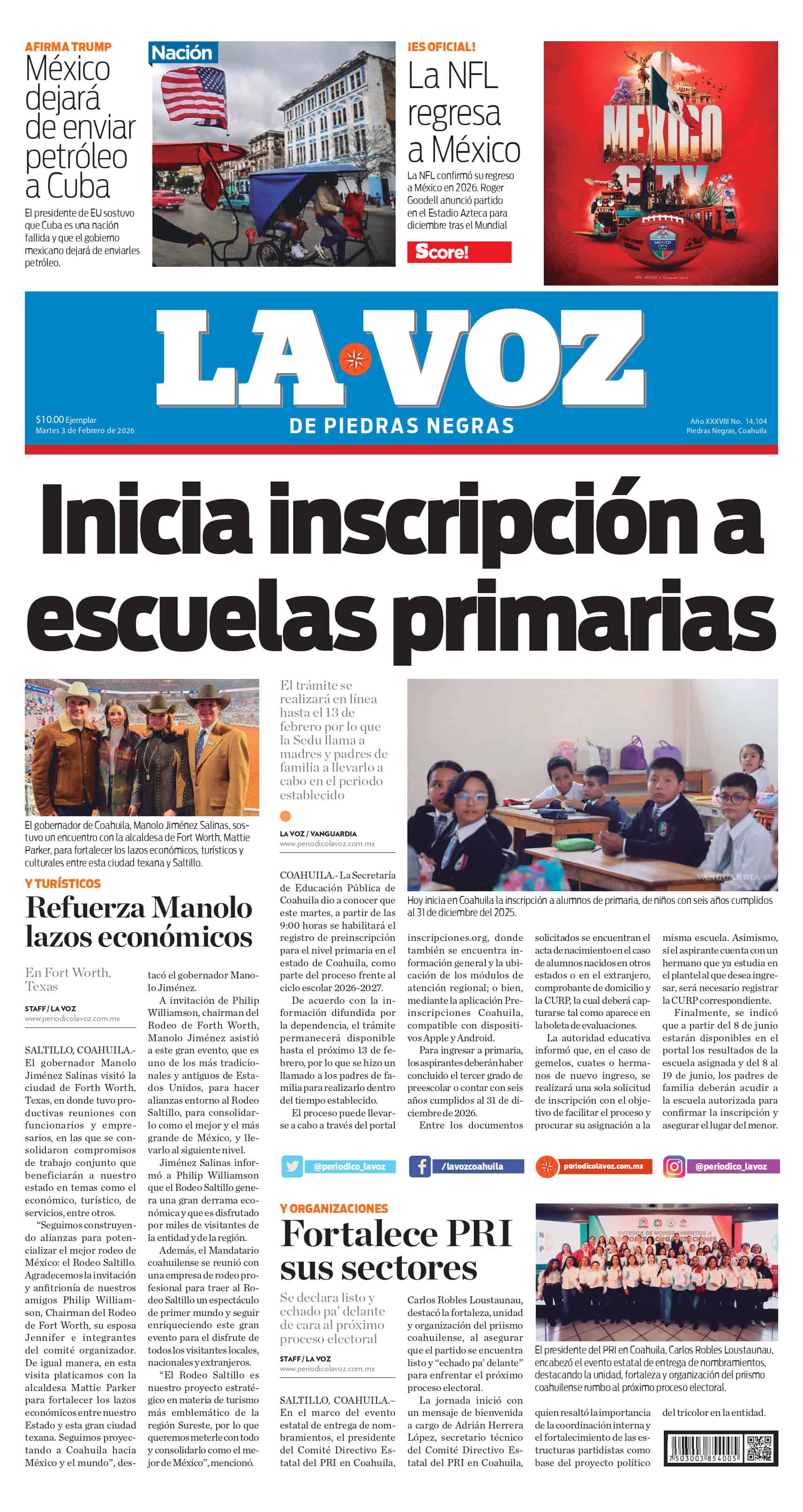 Portada Piedras Negras