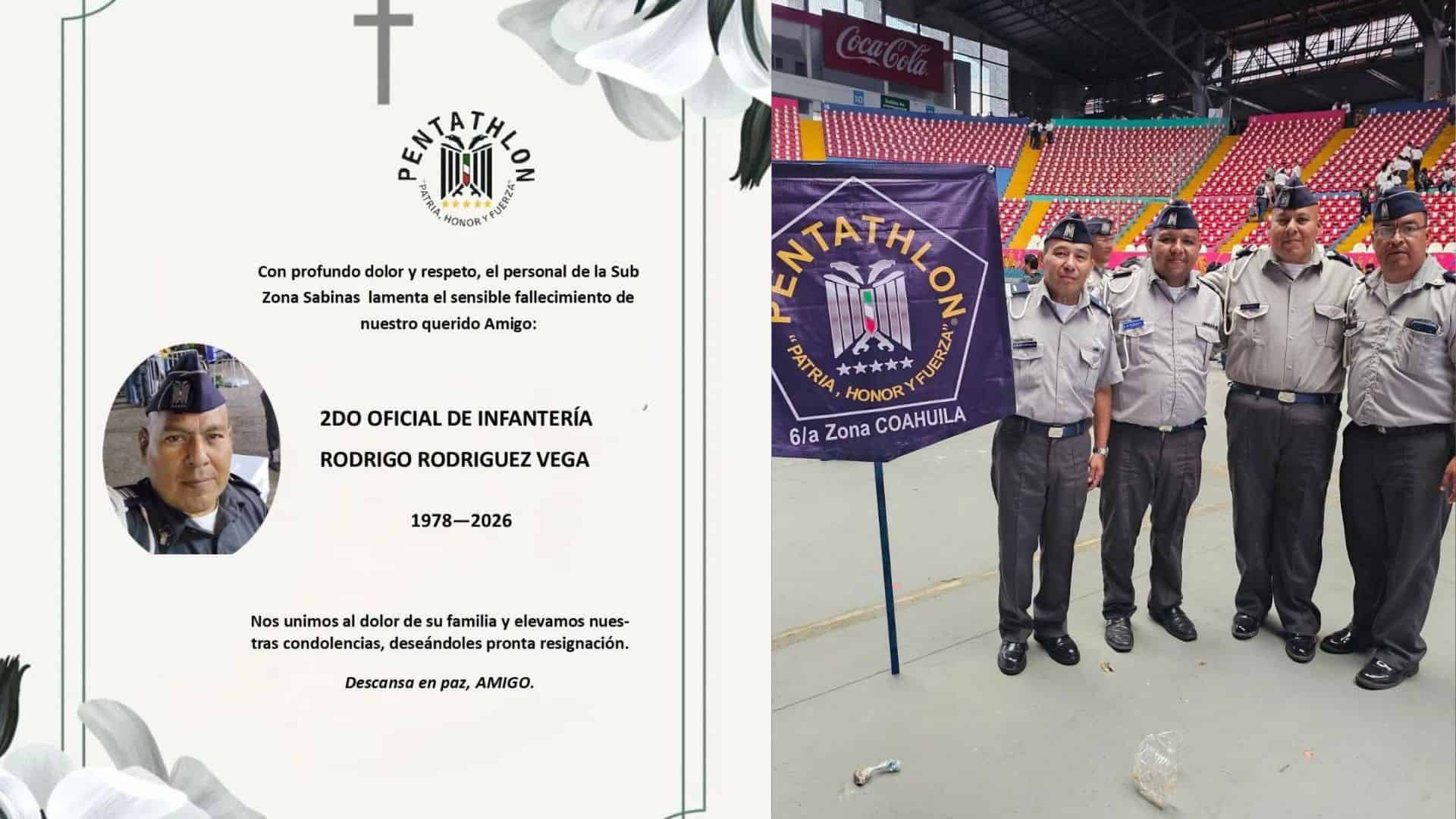 En el Municipio de Sabinas  Fallece Rodrigo Rodr&iacute;guez  miembro Del Pentathlon