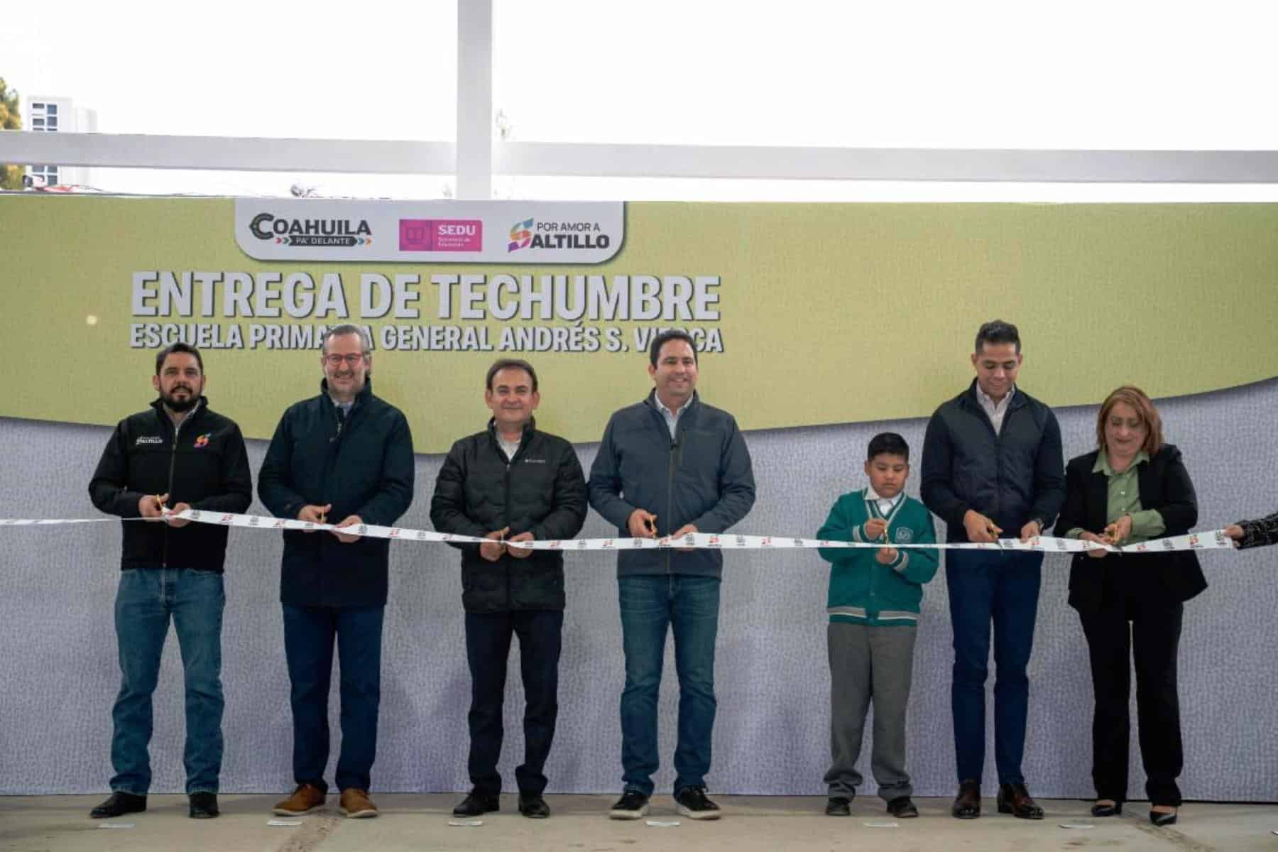 Entregada techumbre en la Escuela Primaria Andr&eacute;s S. Viesca de Saltillo