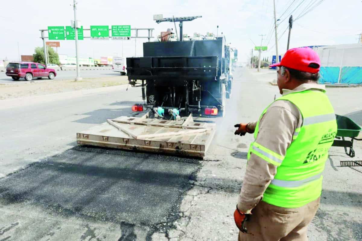Avanza la rehabilitaci&oacute;n de pavimento en Saltillo