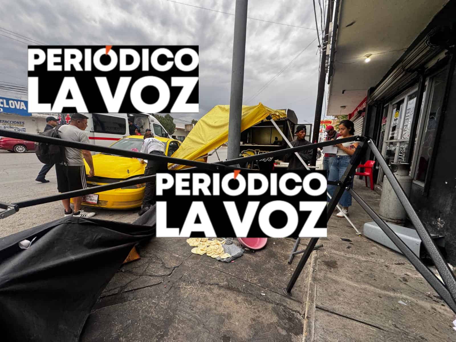 Embiste puesto de comida en el Juar&eacute;z