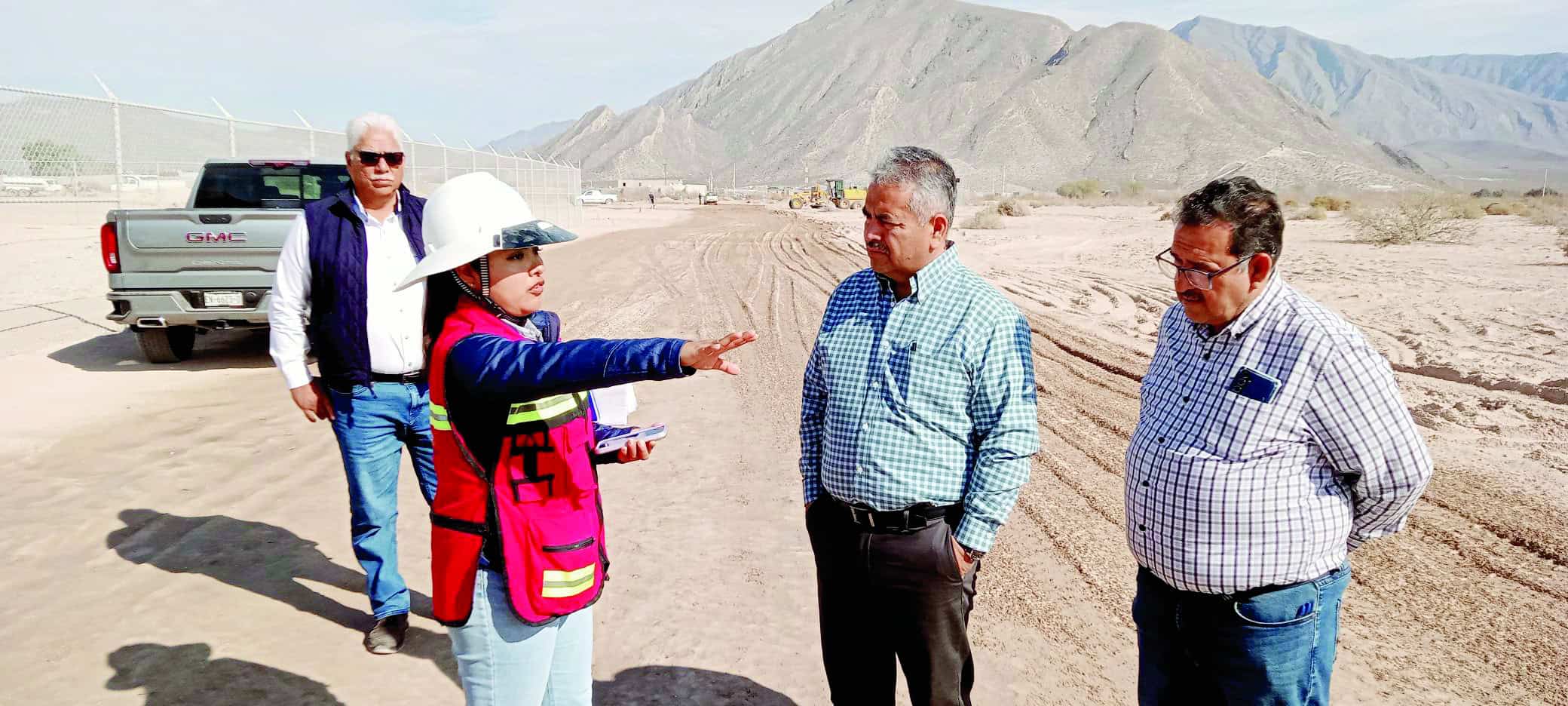 V&iacute;ctor Leija supervisa avance de planta tratadora en Cuatro Ci&eacute;negas