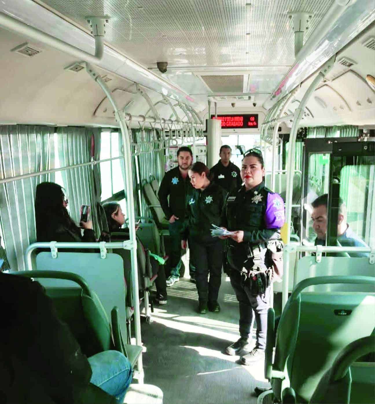 Comisar&iacute;a de Seguridad y Protecci&oacute;n Ciudadana promueve cultura del respeto en ruta de transporte p&uacute;blico en Saltillo