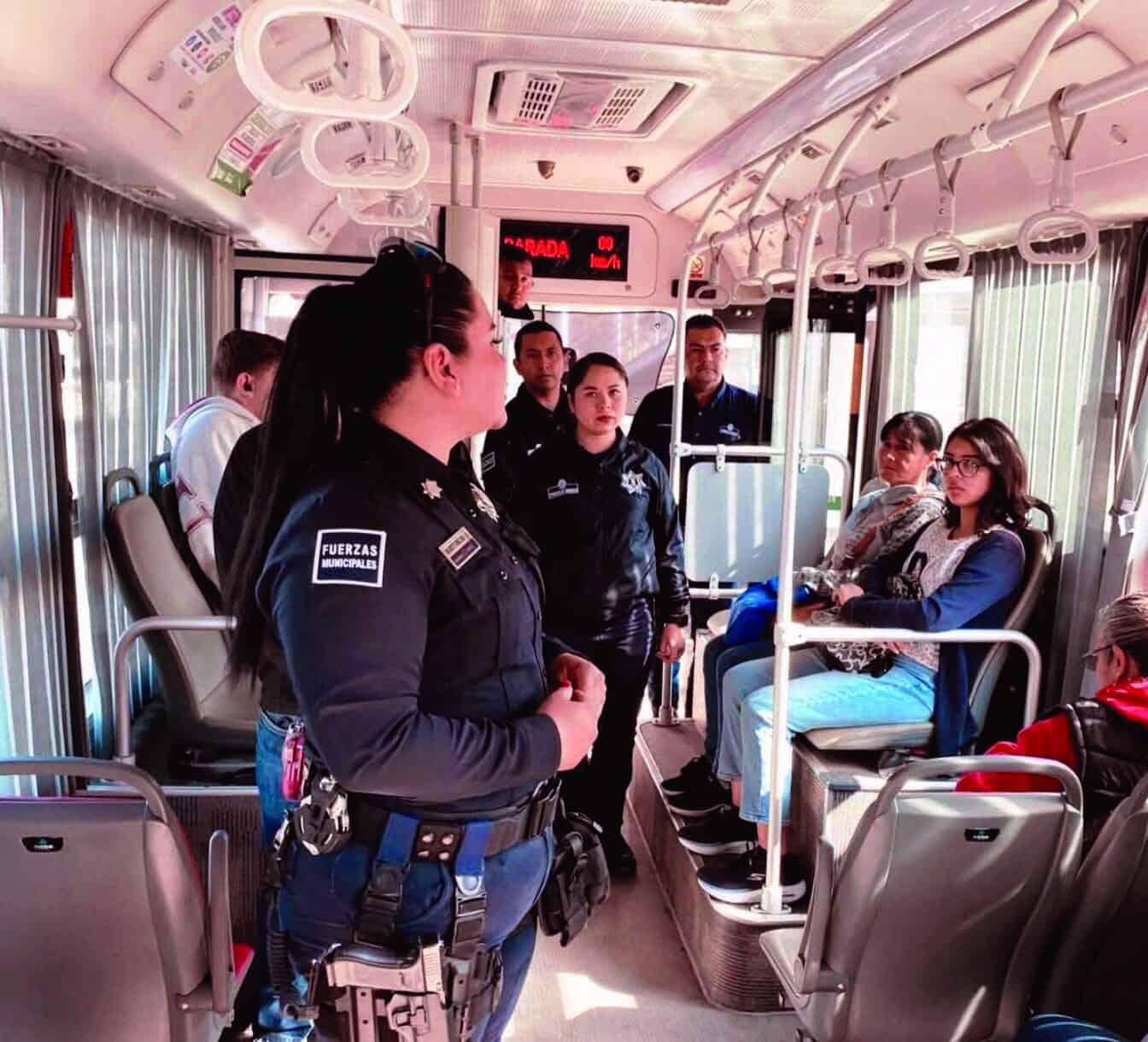 Comisar&iacute;a de Seguridad y Protecci&oacute;n Ciudadana promueve cultura del respeto en ruta de transporte p&uacute;blico en Saltillo