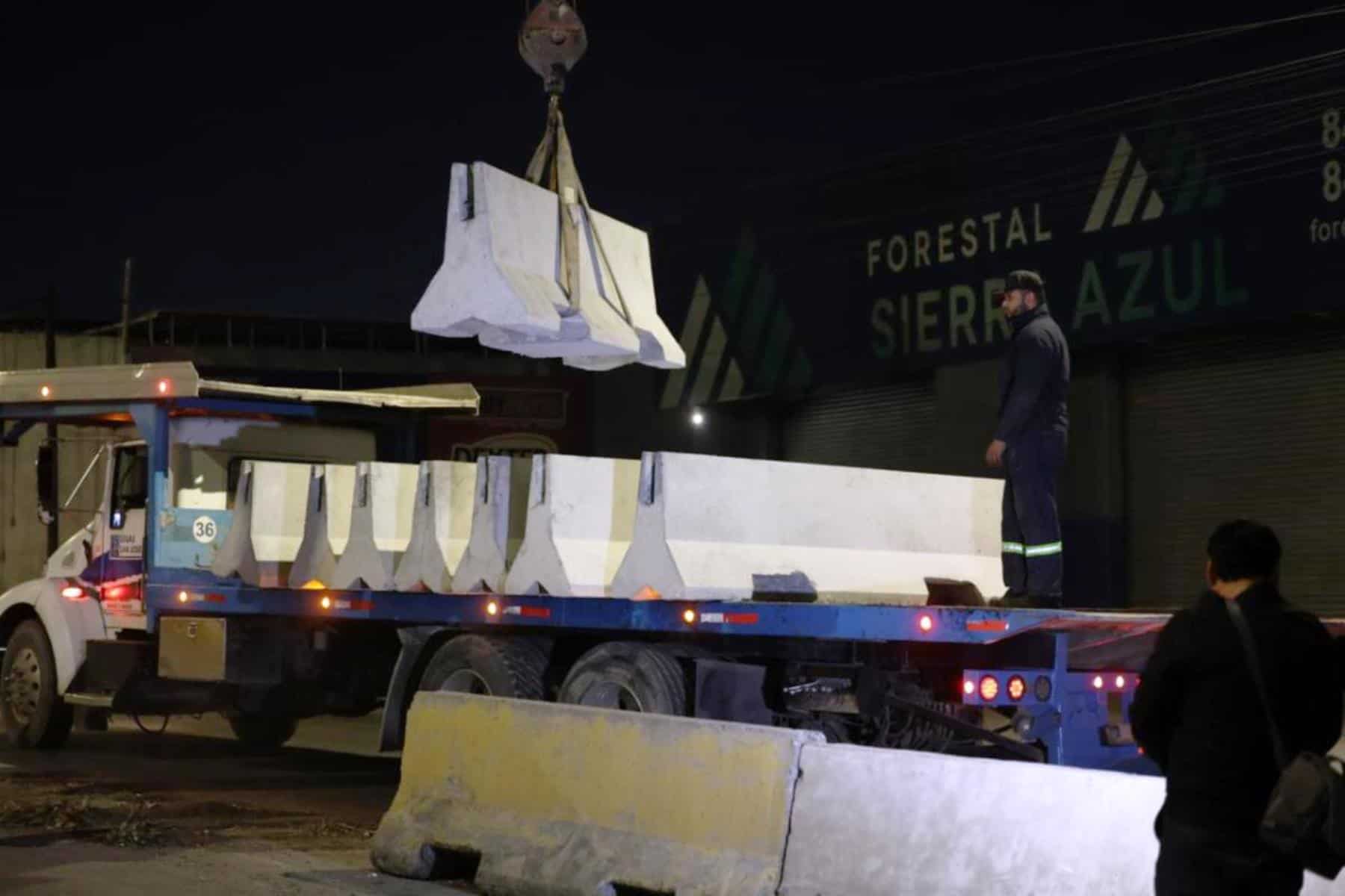 Acciones de seguridad vial en Saltillo: reordenamiento y nuevas piezas de concreto