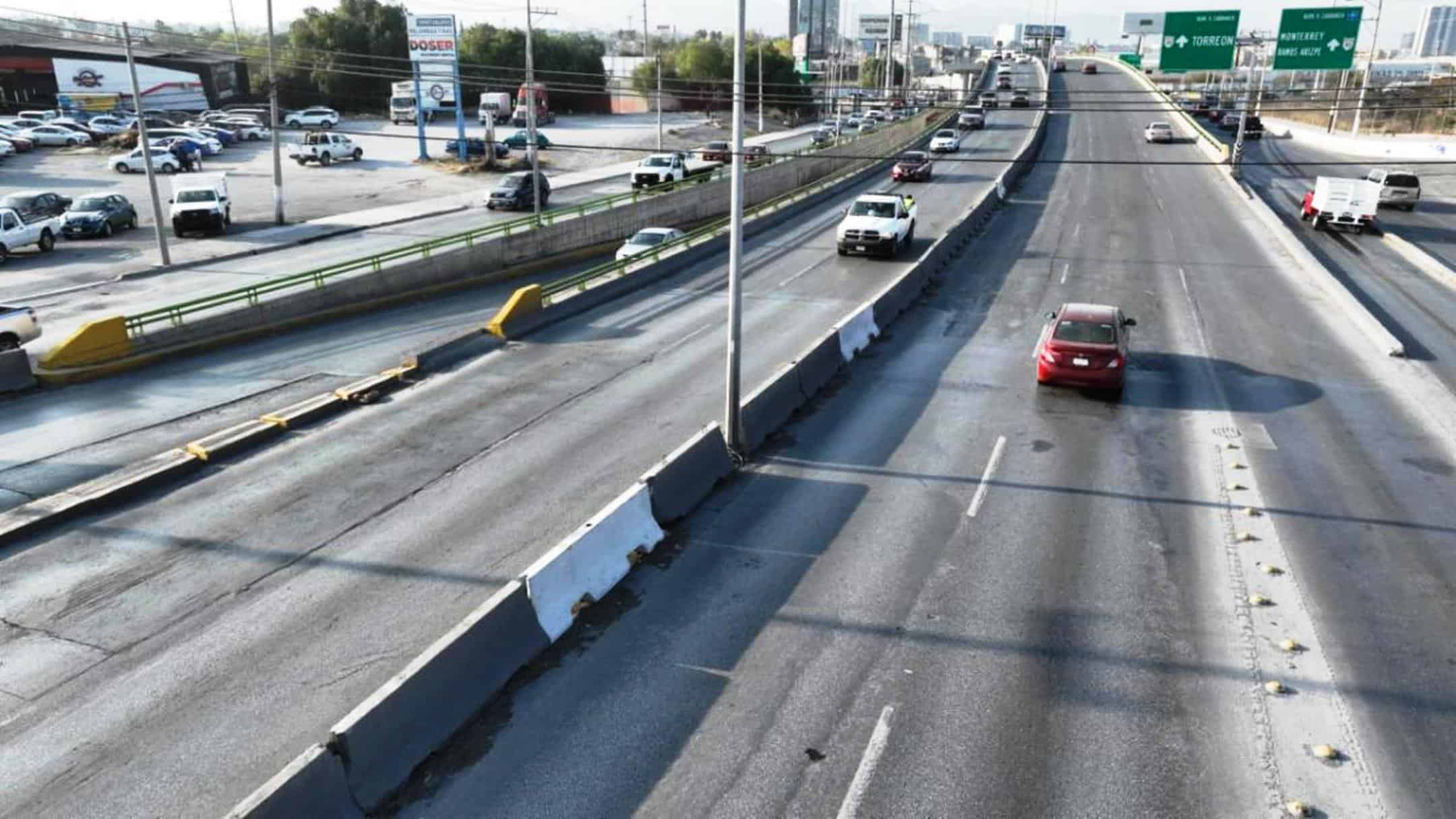 Acciones de seguridad vial en Saltillo: reordenamiento y nuevas piezas de concreto