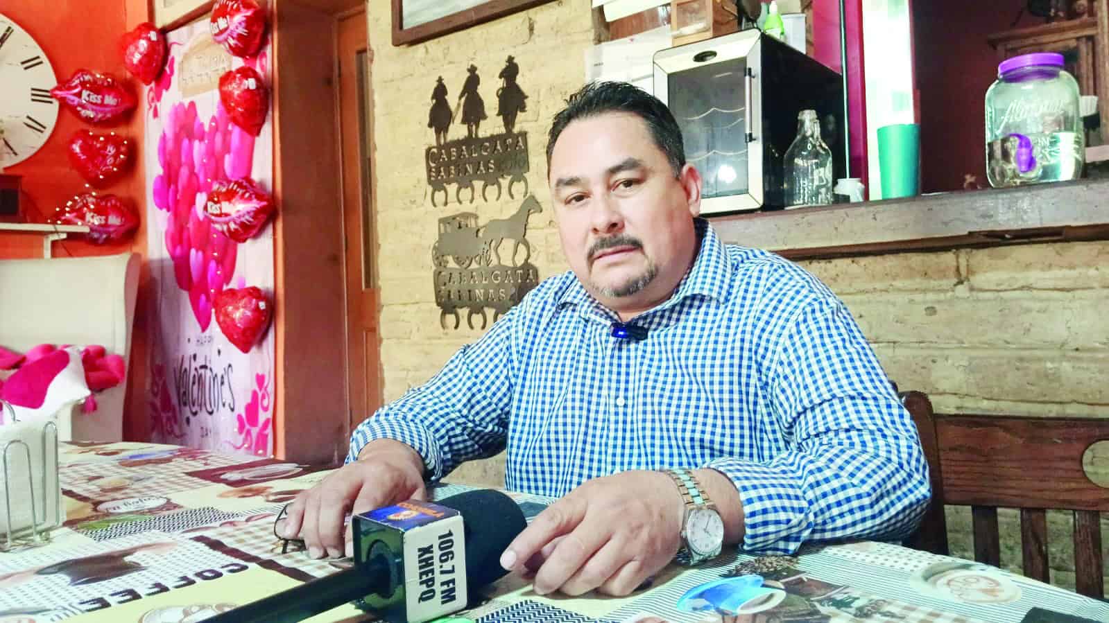 Jes&uacute;s Ernesto L&oacute;pez Pi&ntilde;a reporta gran afluencia en su restaurante en Sabinas