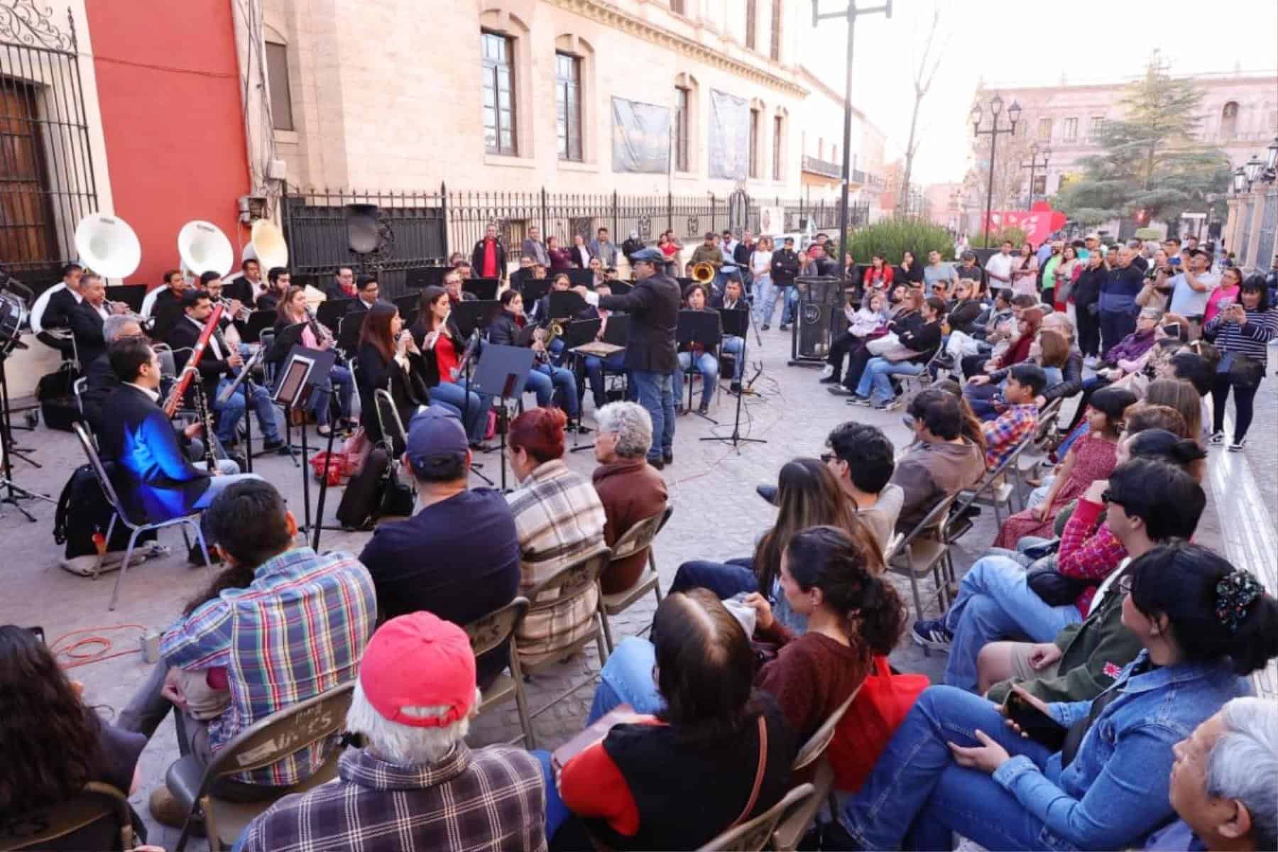 Actividades culturales en el centro hist&oacute;rico de Saltillo