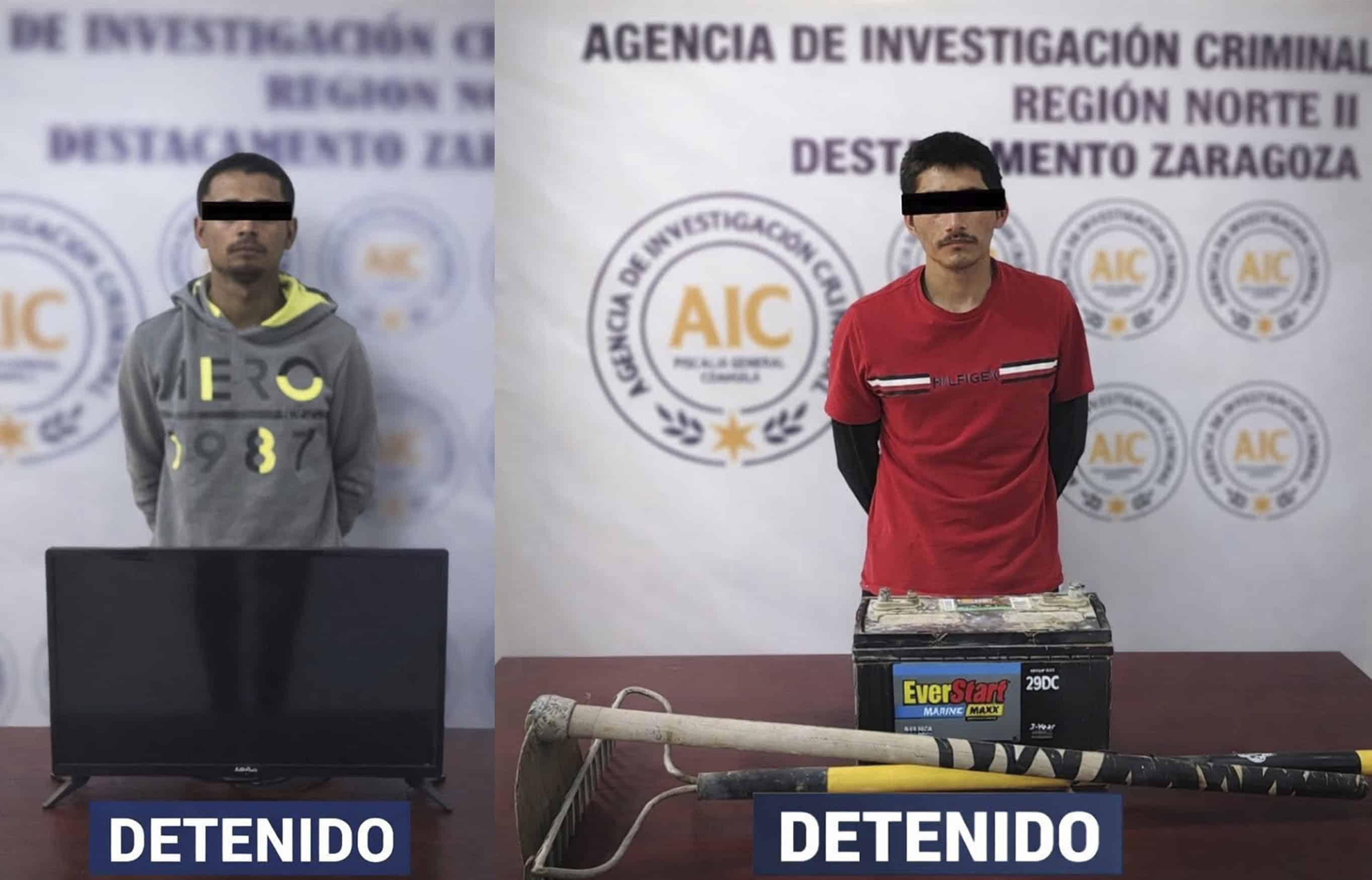 Capturan a dos presuntos ladrones de casa habitaci&oacute;n en Zaragoza