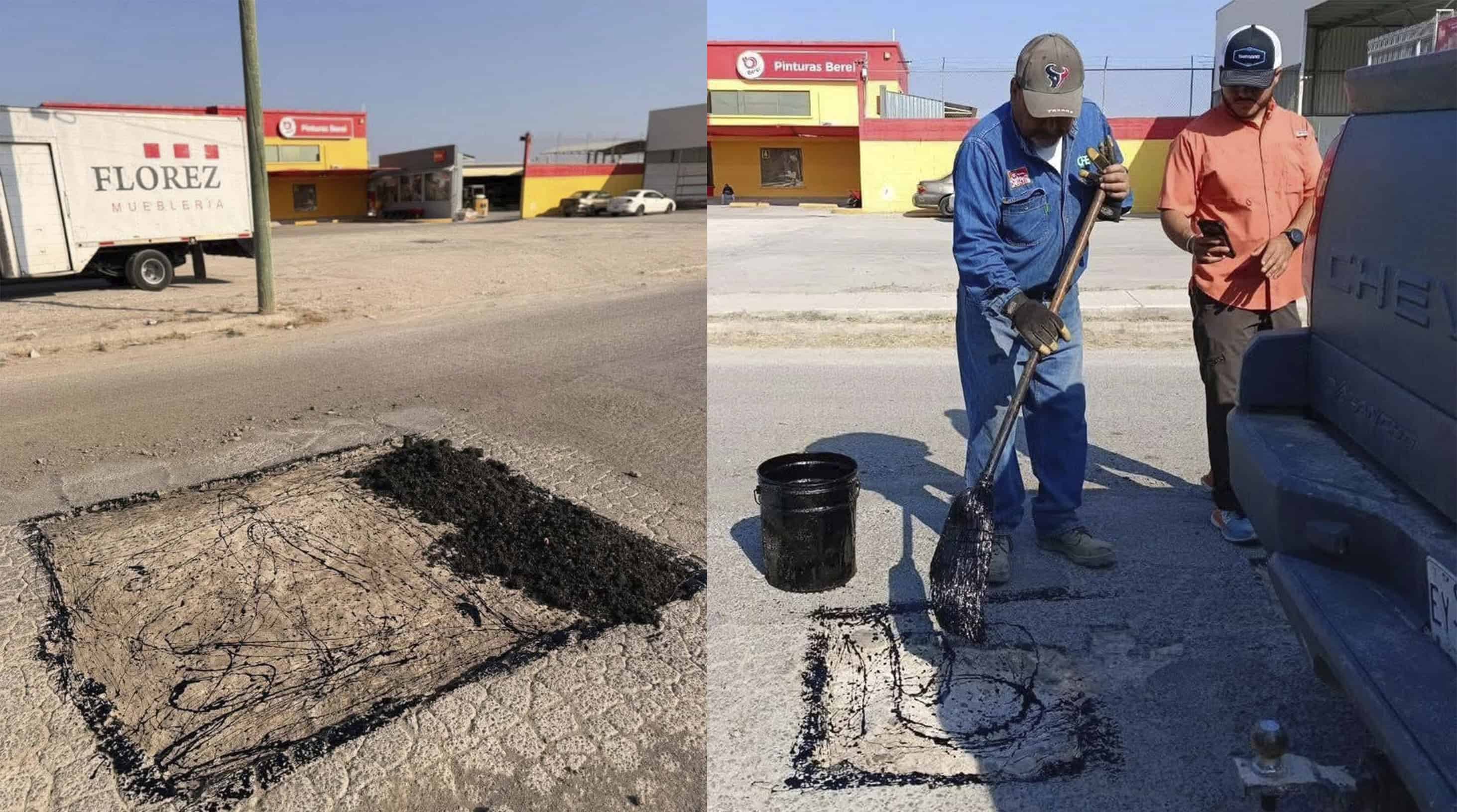 Reaparece bache en calle Galeana y desata cr&iacute;ticas contra el alcalde de Allende