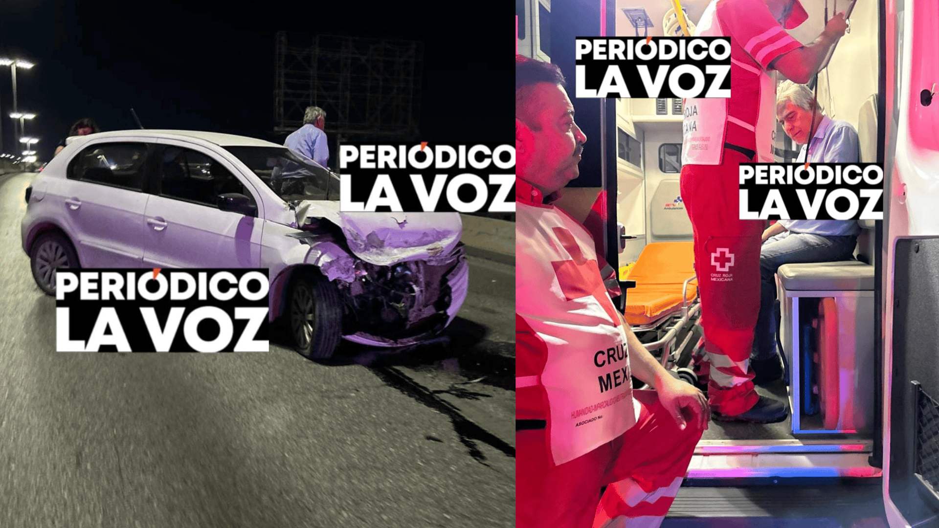 Estrella ebrio  auto en puente