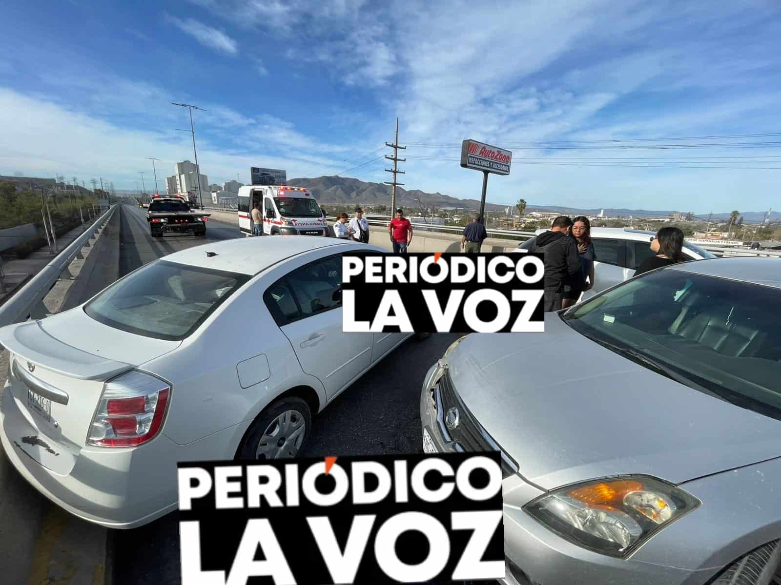 Se queda sin gasolina y provoca carambola
