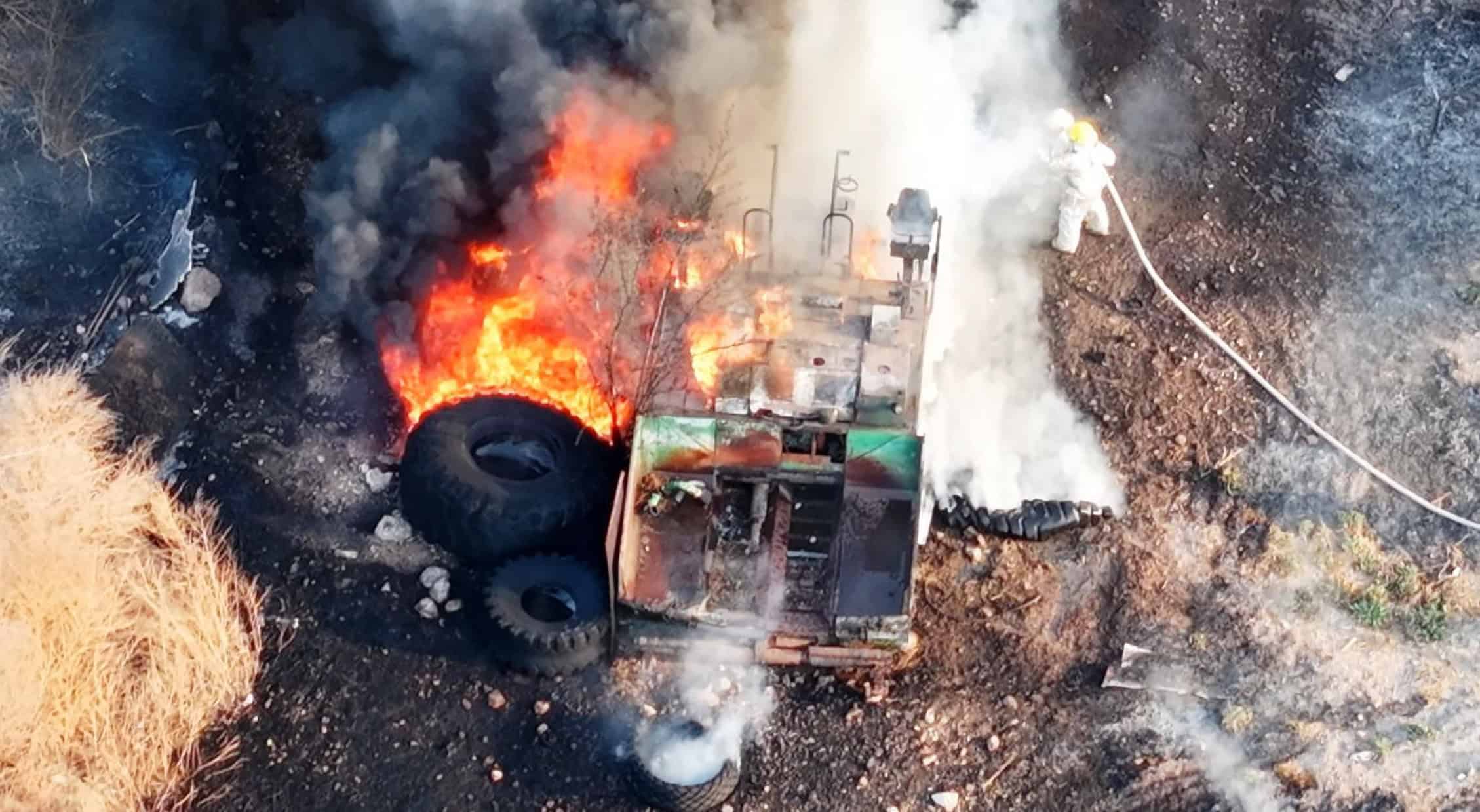 Explosi&oacute;n en Ramos Arizpe: pipa de gas estalla cerca de DeAcero