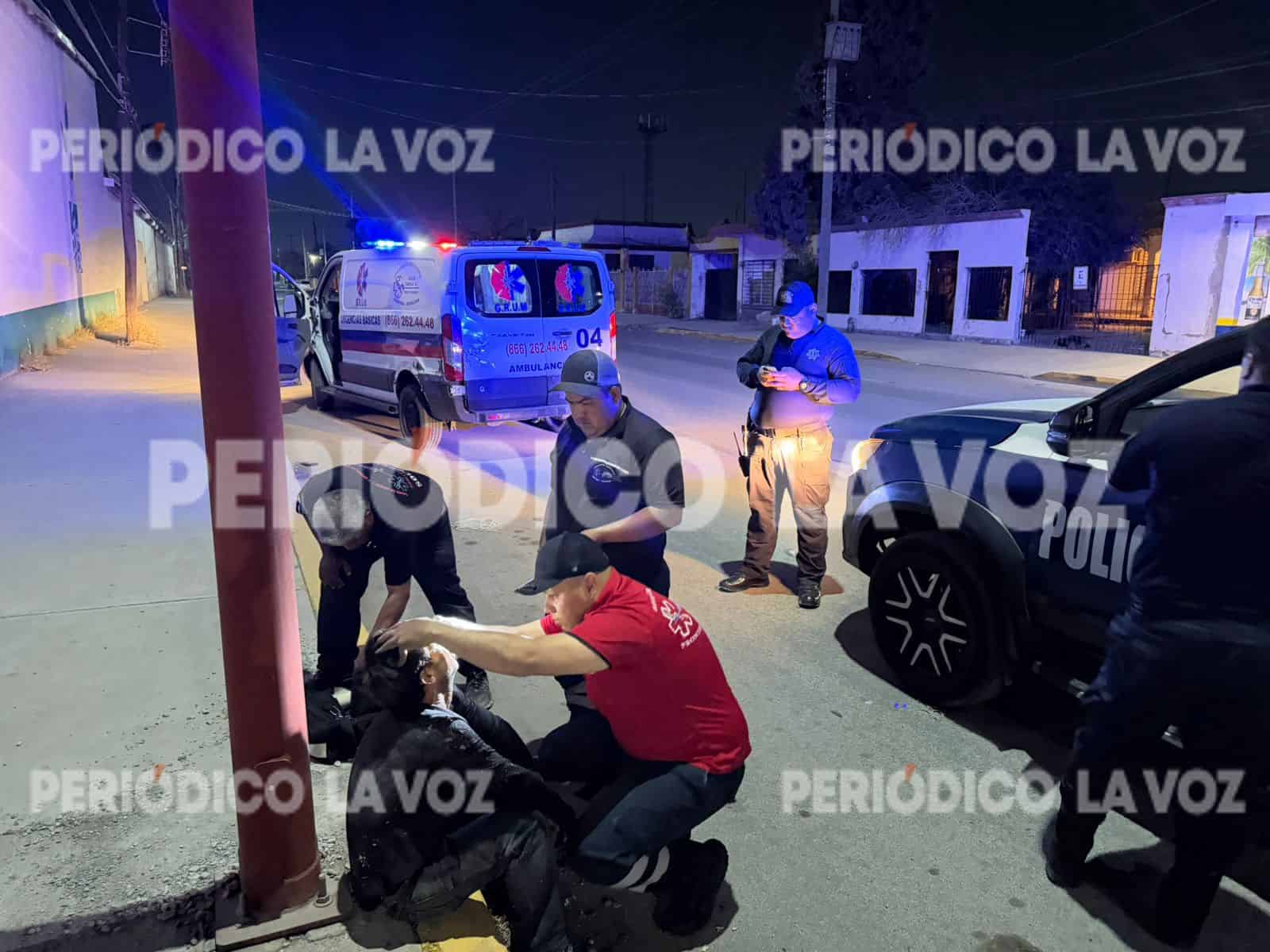 Frontera: hombre es agredido y queda inconsciente en la calle