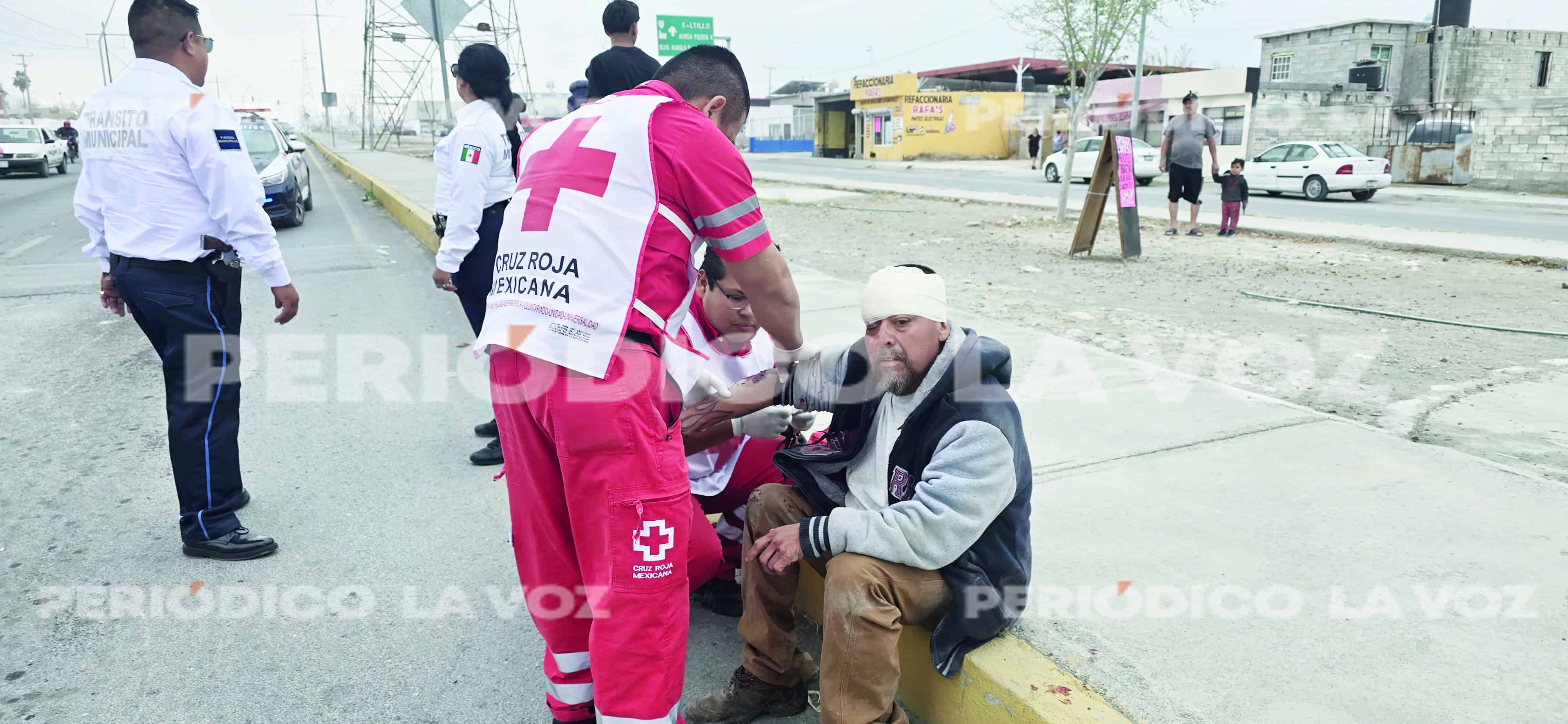 Accidente en Monclova: motociclista herido tras maniobra evasiva
