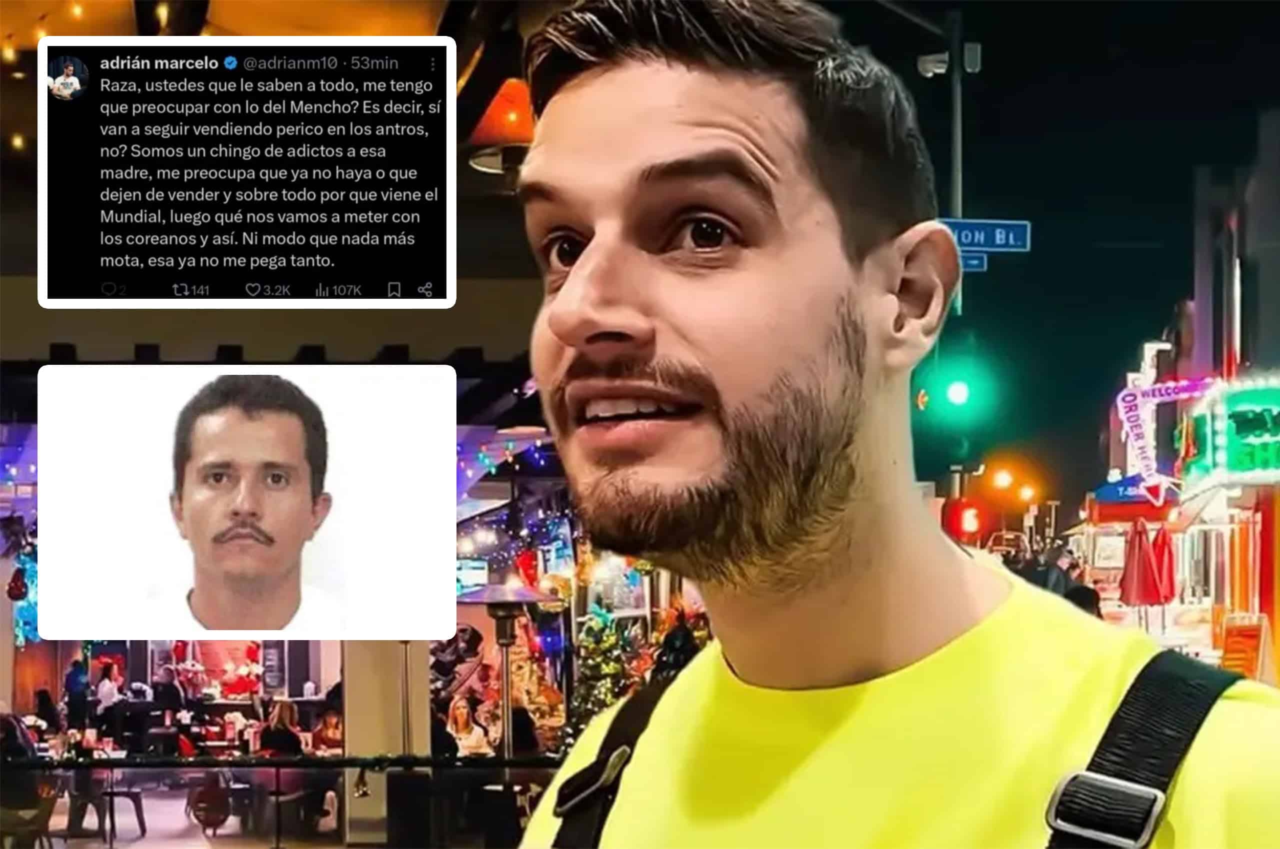 Adri&aacute;n Marcelo desata pol&eacute;mica por comentarios tras captura de "El Mencho"