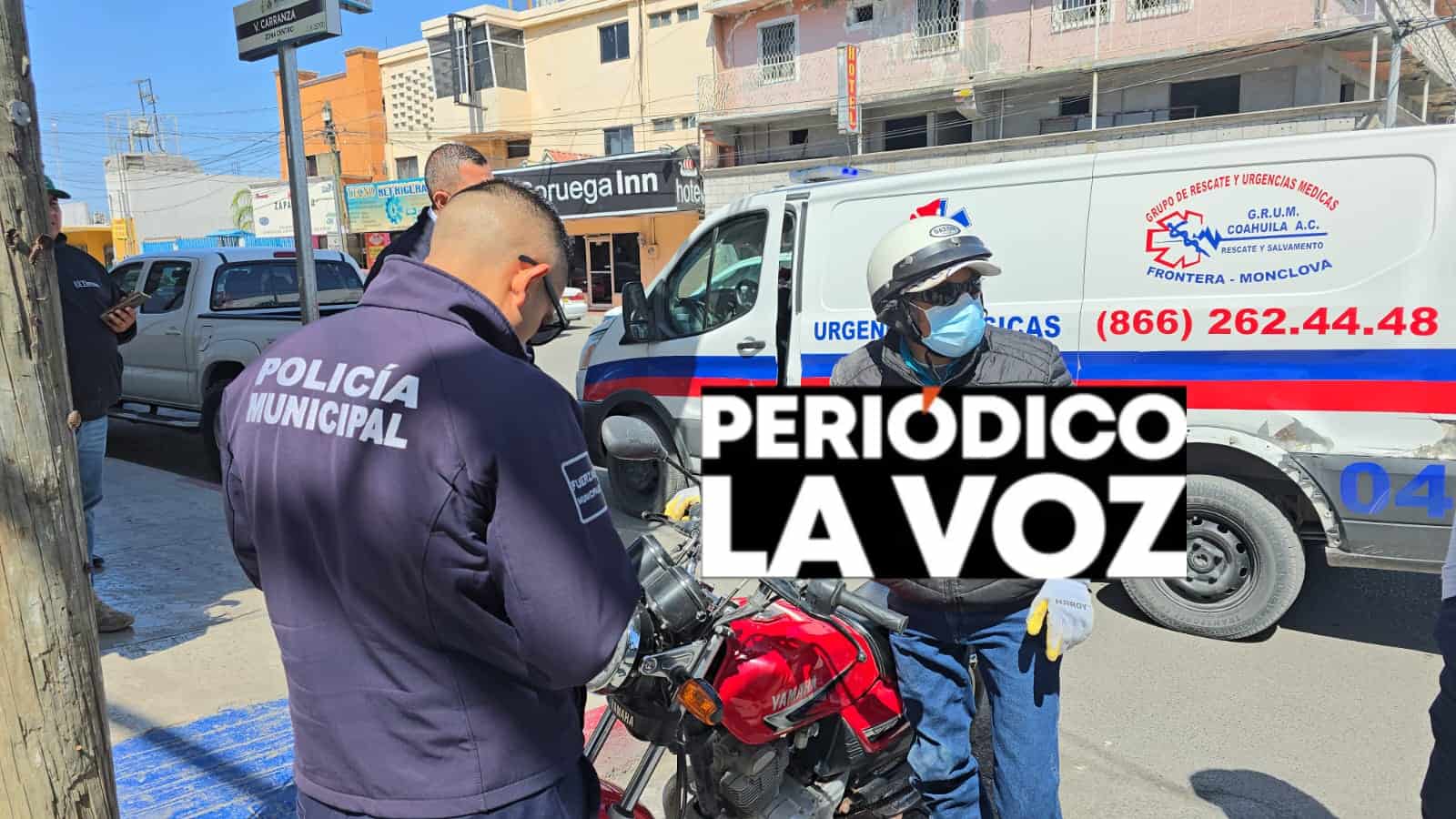 Motociclista de 72 a&ntilde;os resulta lesionado tras choque en Monclova