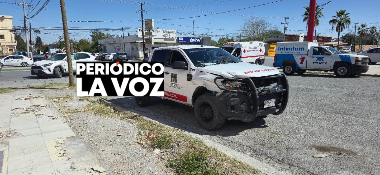 Provoca accidente en Monclova: choca con Protecci&oacute;n Civil