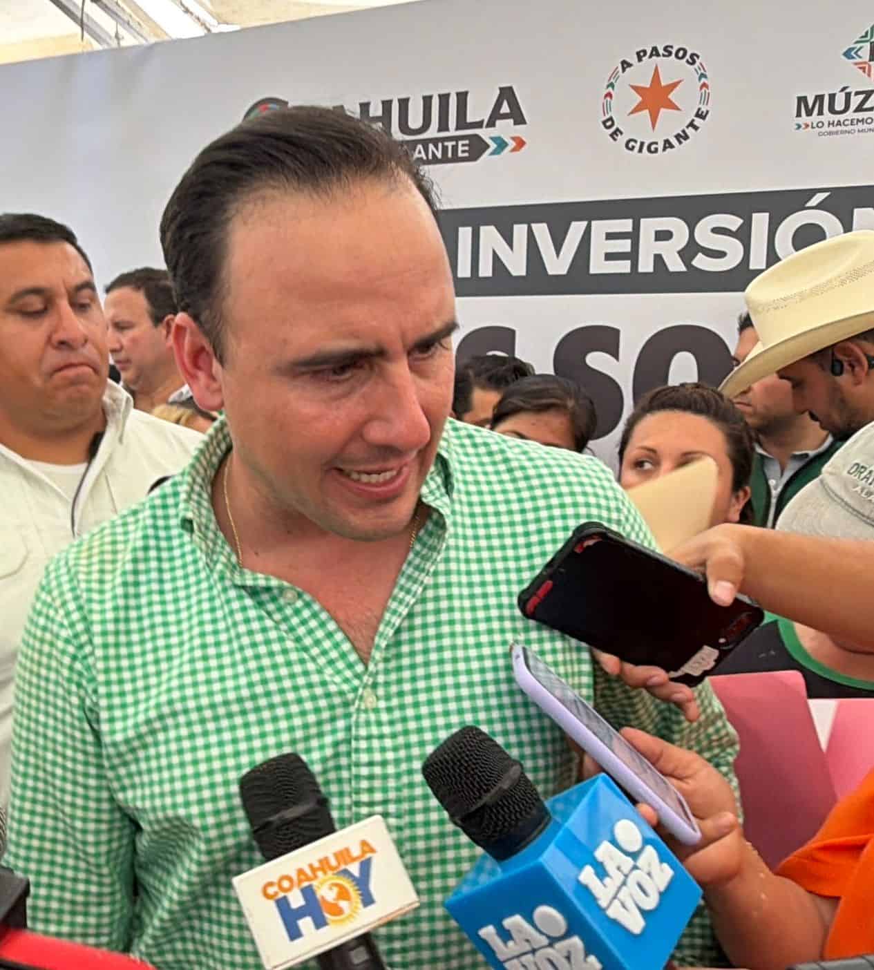 Manolo Jim&eacute;nez anuncia inversi&oacute;n hist&oacute;rica en M&uacute;zquiz: 100 millones de pesos