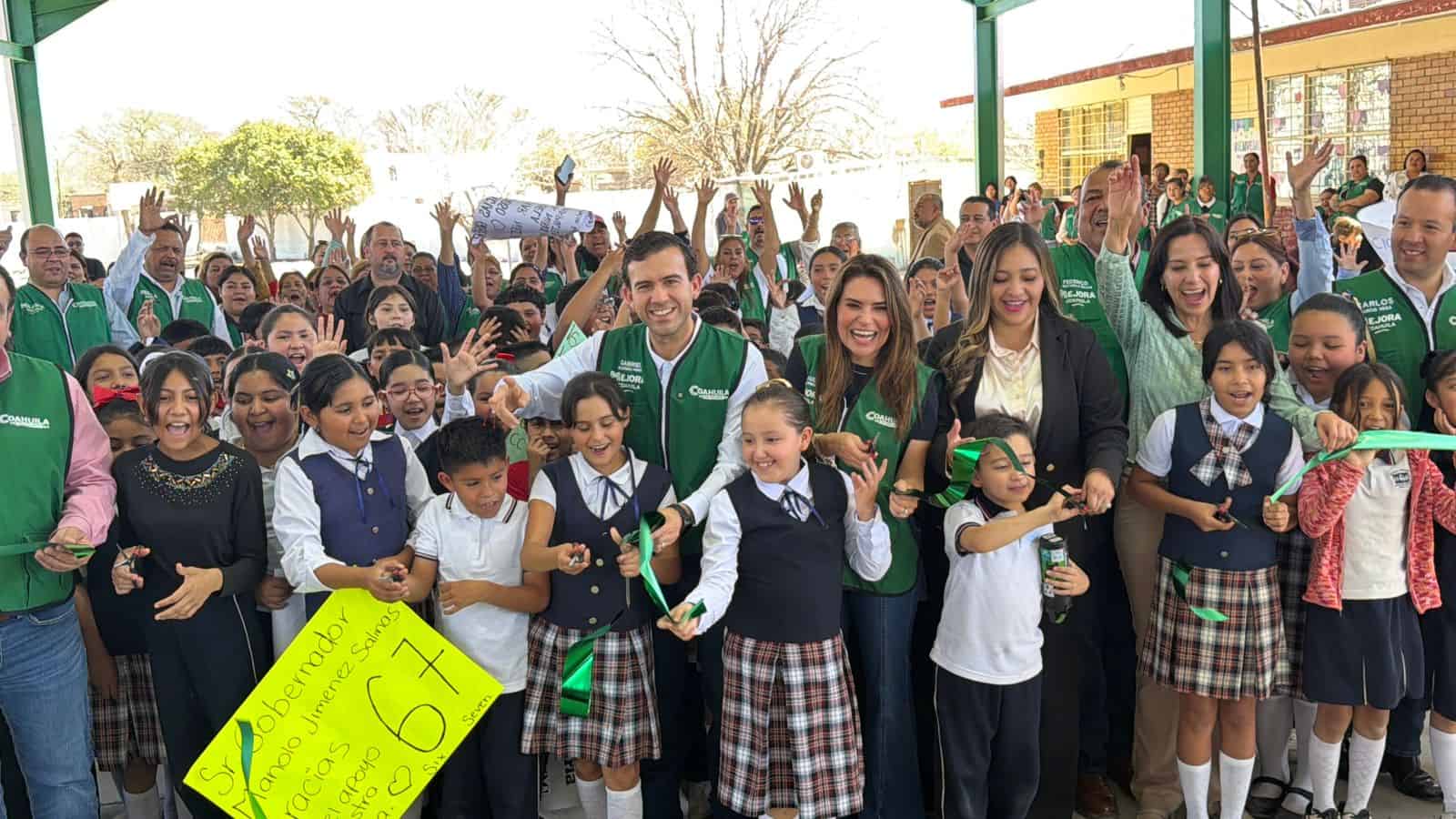Mejoran infraestructura educativa en Coahuila: obras en San Juan de Sabinas y Sabinas