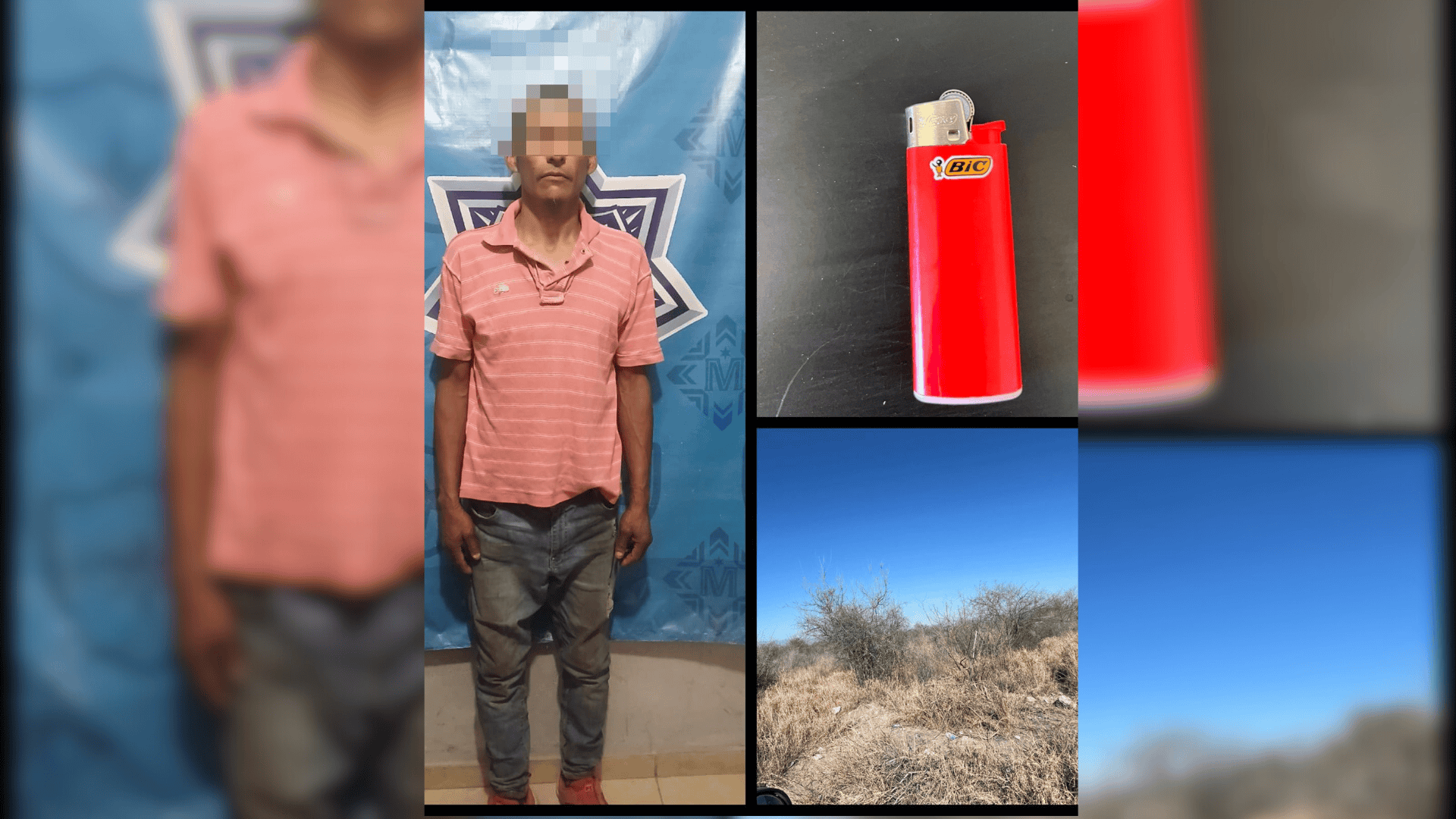 En M&uacute;zquiz  Detienen a pir&oacute;mano por Intentar ocasionar incendio