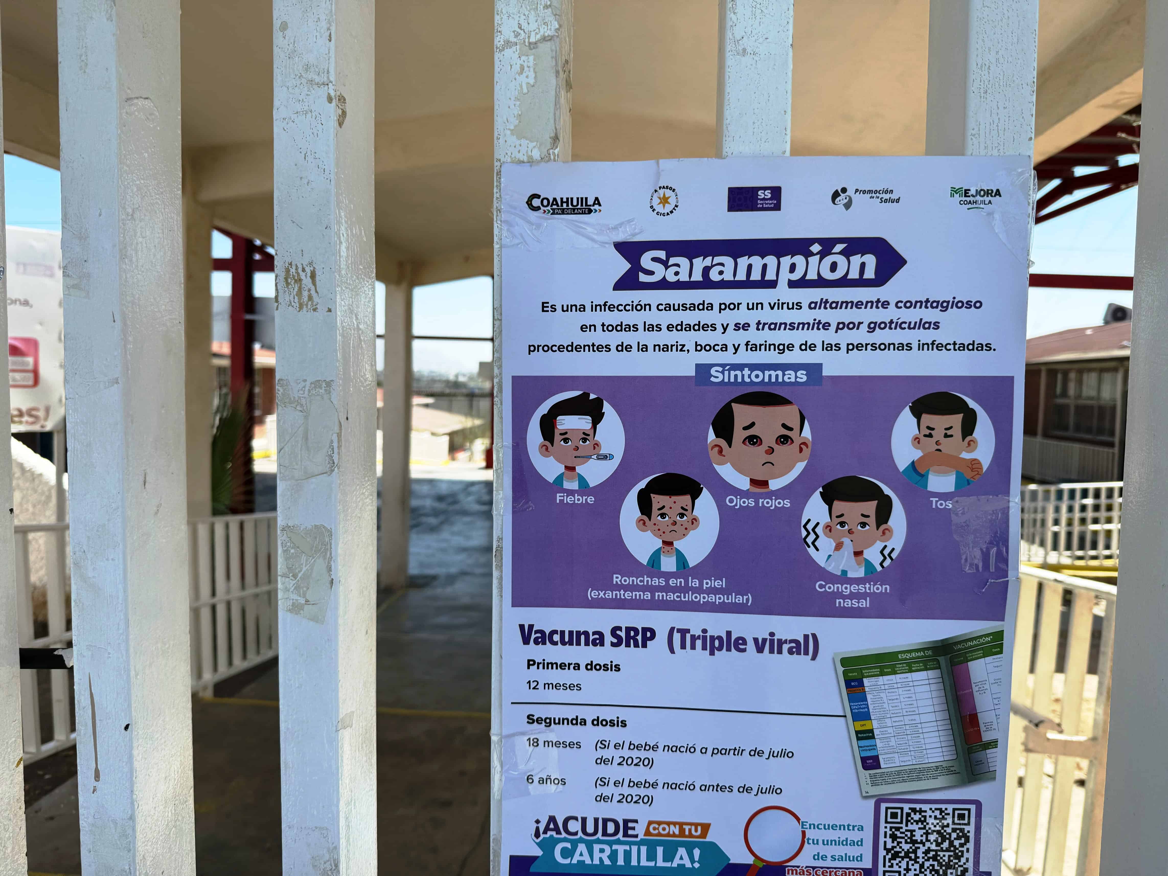 Alerta de sarampi&oacute;n en Escuela Primaria Mar&iacute;a Elena Flores Gaona