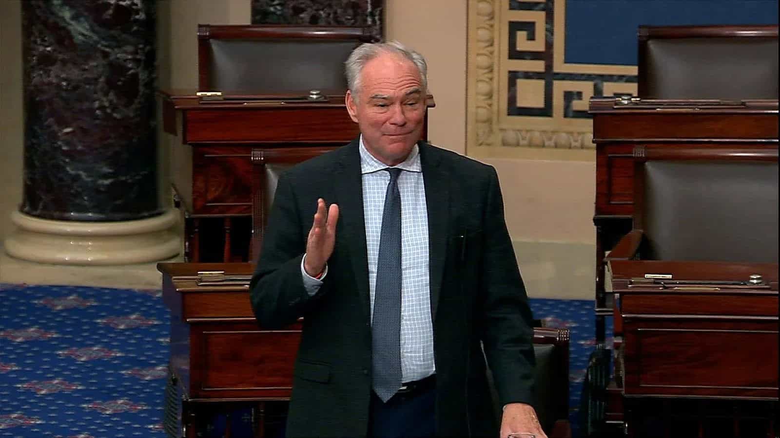 Tim Kaine impulsa resoluci&oacute;n en el Senado contra guerra de Trump en Ir&aacute;n