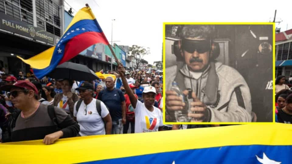 Marcha en Caracas: miles exigen la liberaci&oacute;n de Nicol&aacute;s Maduro