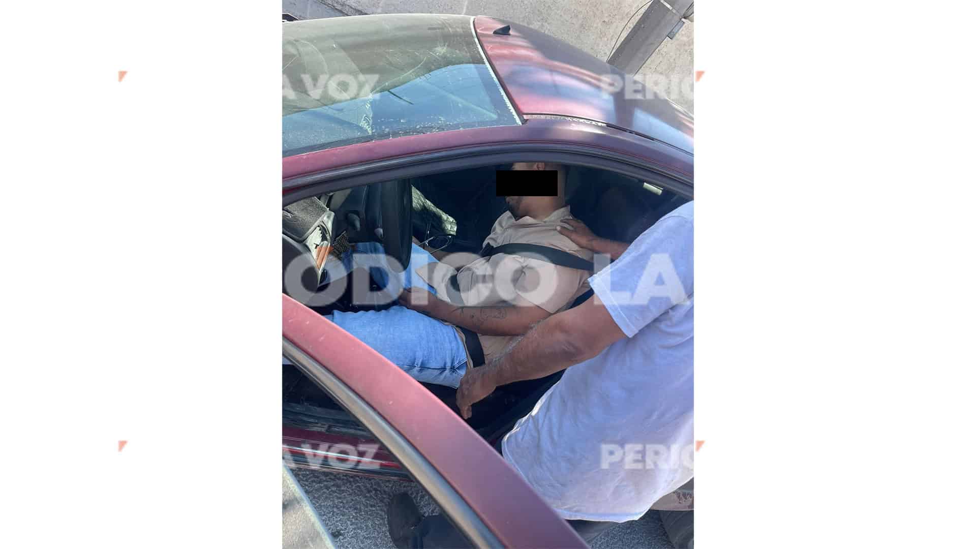Accidente en Frontera: Joven queda inconsciente mientras conduce