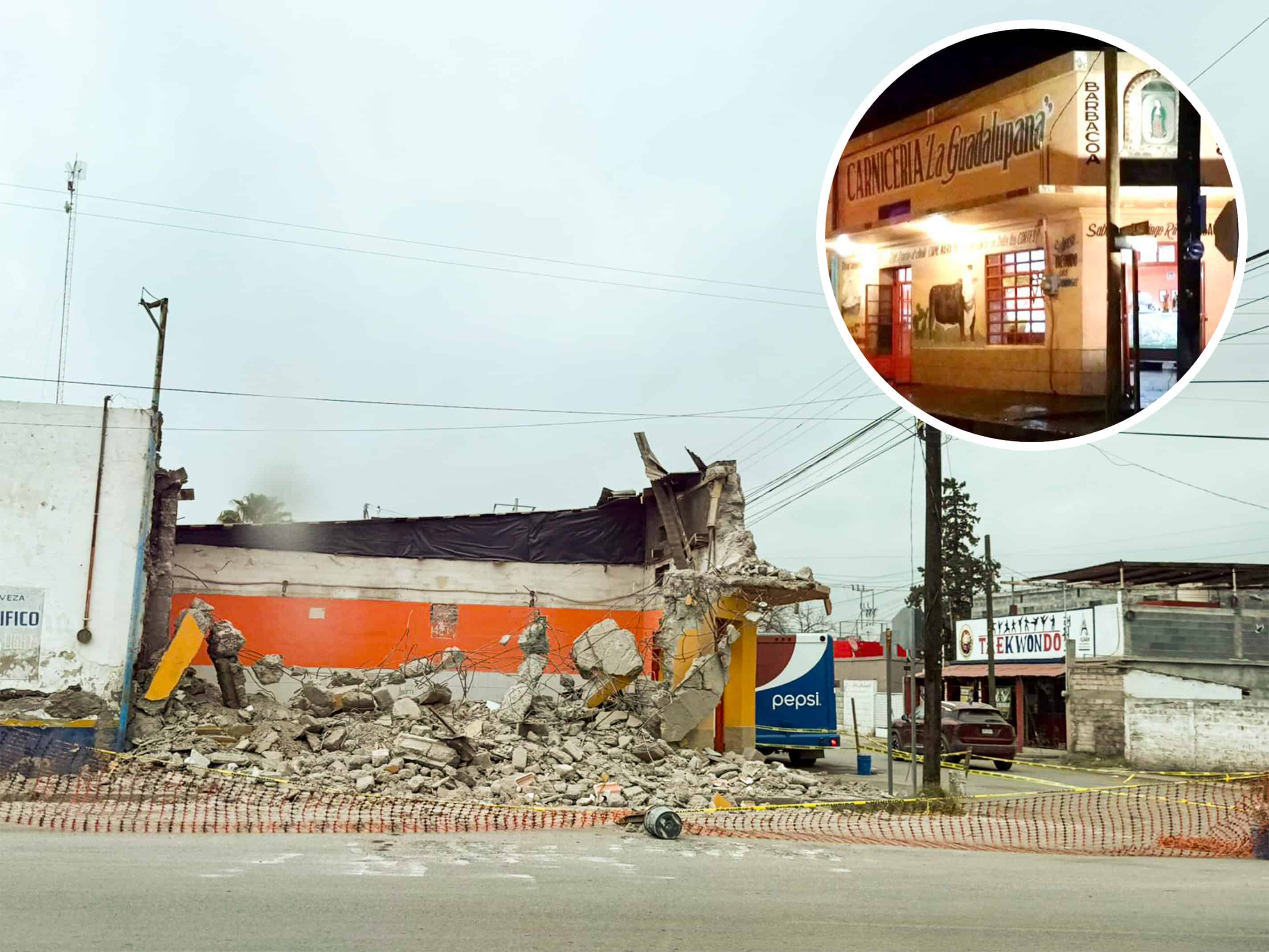 Nostalgia en Pala&uacute; por demolici&oacute;n de hist&oacute;rica Carnicer&iacute;a Guadalupana