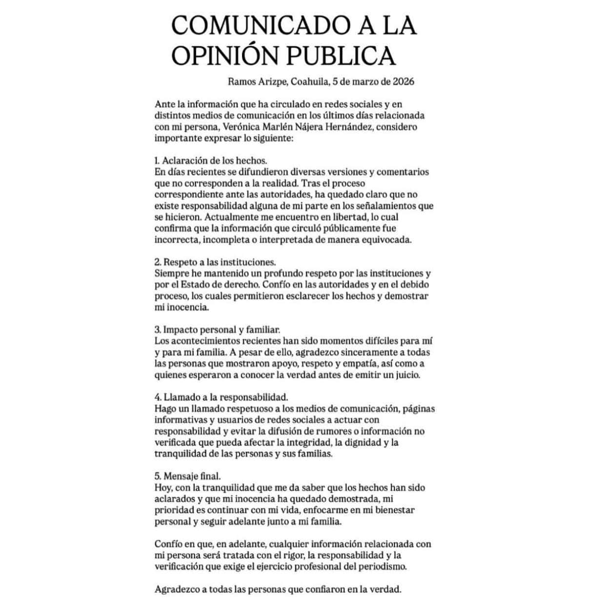 Lady Relojes: Ver&oacute;nica Marl&eacute;n aclara su situaci&oacute;n tras pol&eacute;mica