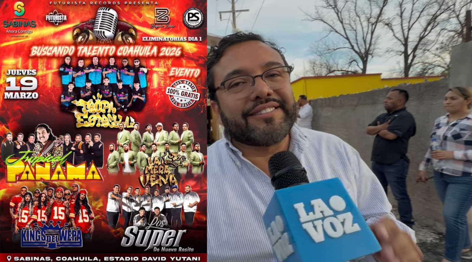 Sabinas se prepara para el evento musical Buscando Talento Coahuila 2026