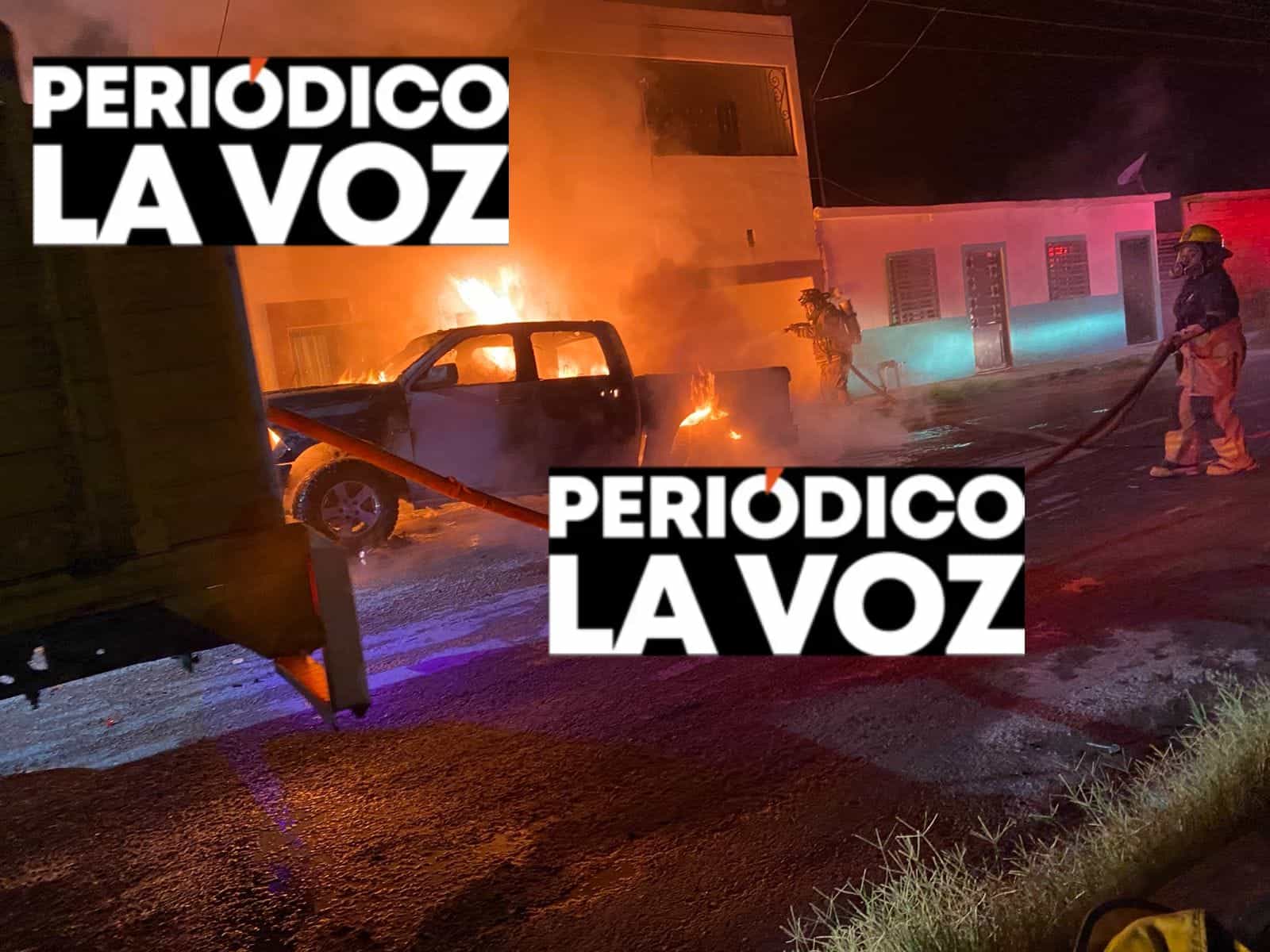 Incendio consume camioneta en Cuatro Ci&eacute;negas