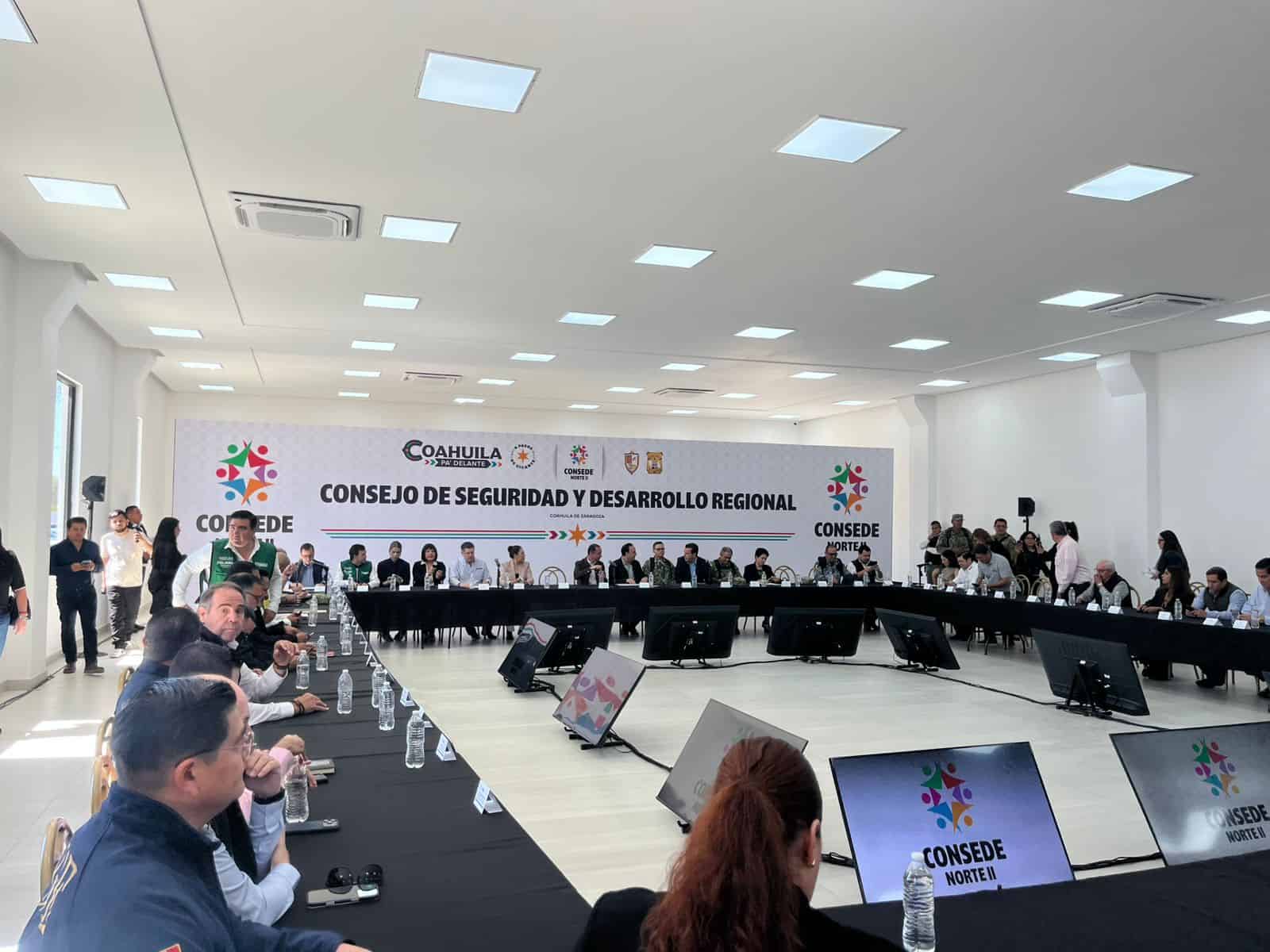 Refuerzan coordinaci&oacute;n en seguridad durante reuni&oacute;n del CONSEDE en Ciudad Acu&ntilde;a