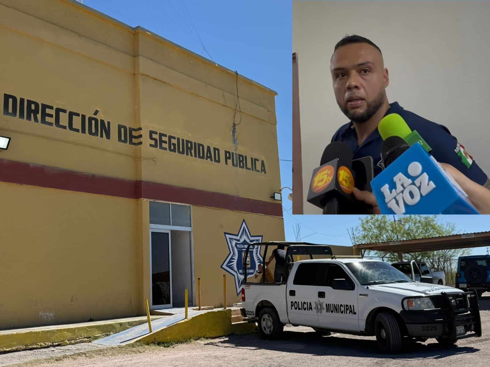 Luis Garc&iacute;a anuncia c&aacute;maras de solapa y uniformes para polic&iacute;as en NUEVA ROSITA