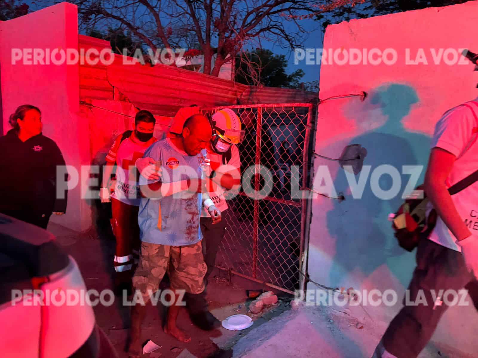 Hombre se lesiona con vidrio en Monclova: fuerte movilizaci&oacute;n de emergencia