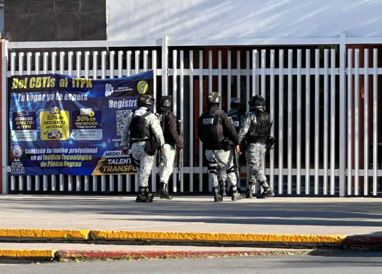 Falsa amenaza de bomba moviliza a fuerzas de seguridad en el CBTis 34 de Piedras Negras