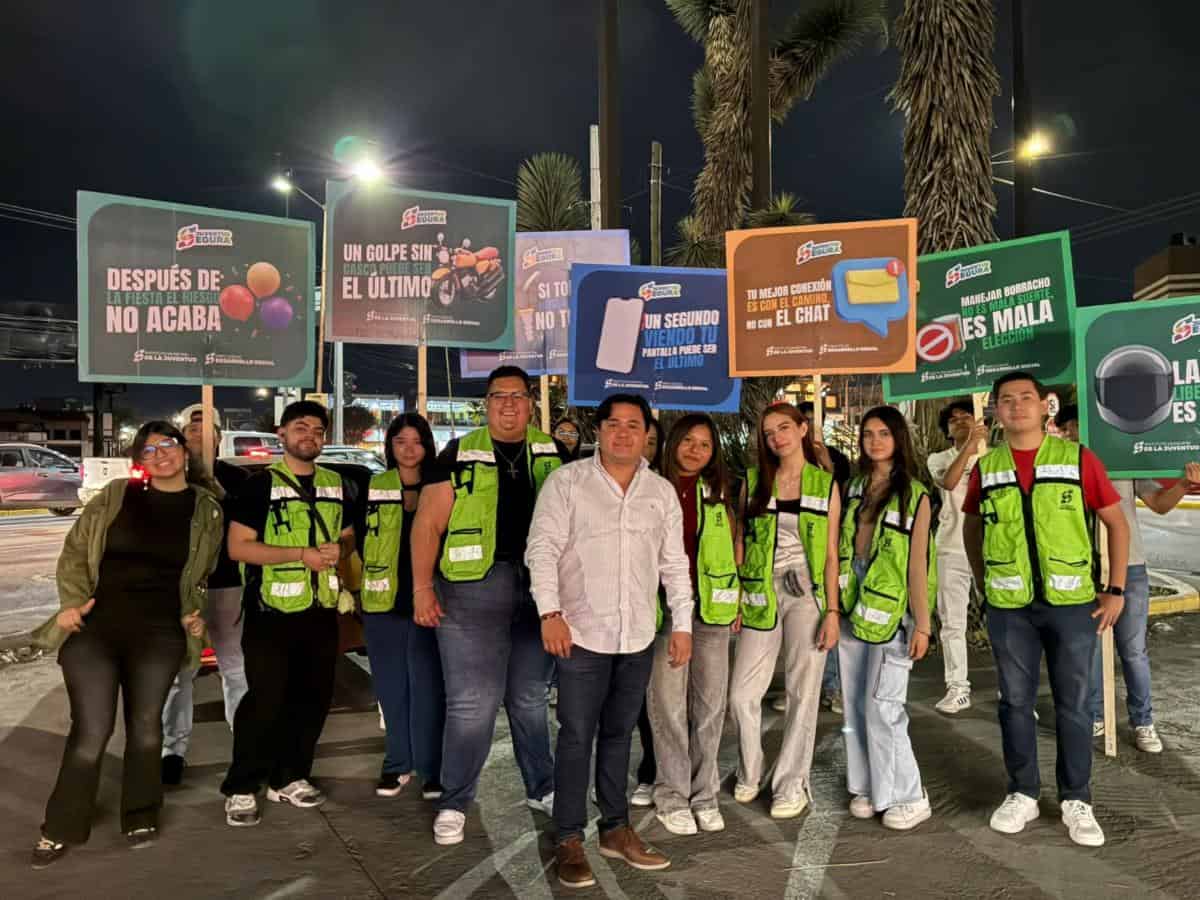 J&oacute;venes de Saltillo se suman al Gobierno para concientizar sobre seguridad vial