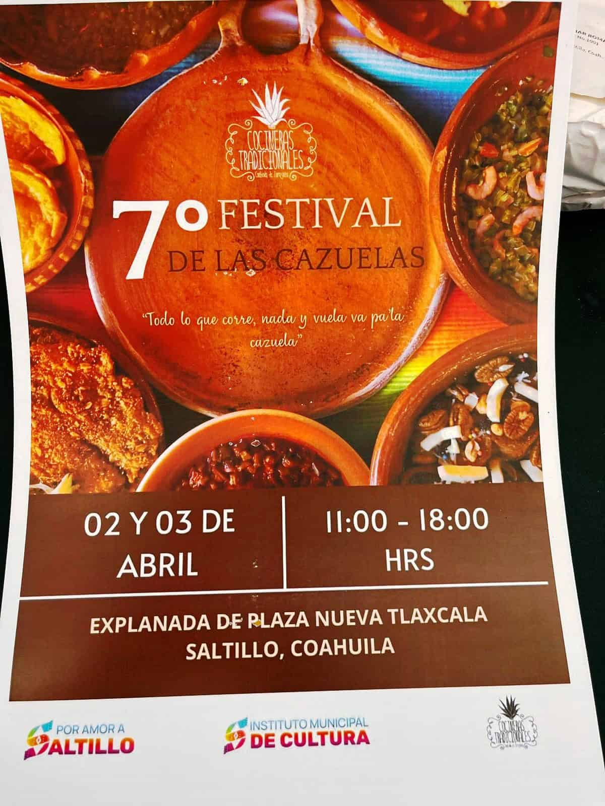 Festival de las Cazuelas en Saltillo: gastronom&iacute;a y cultura en Semana Santa