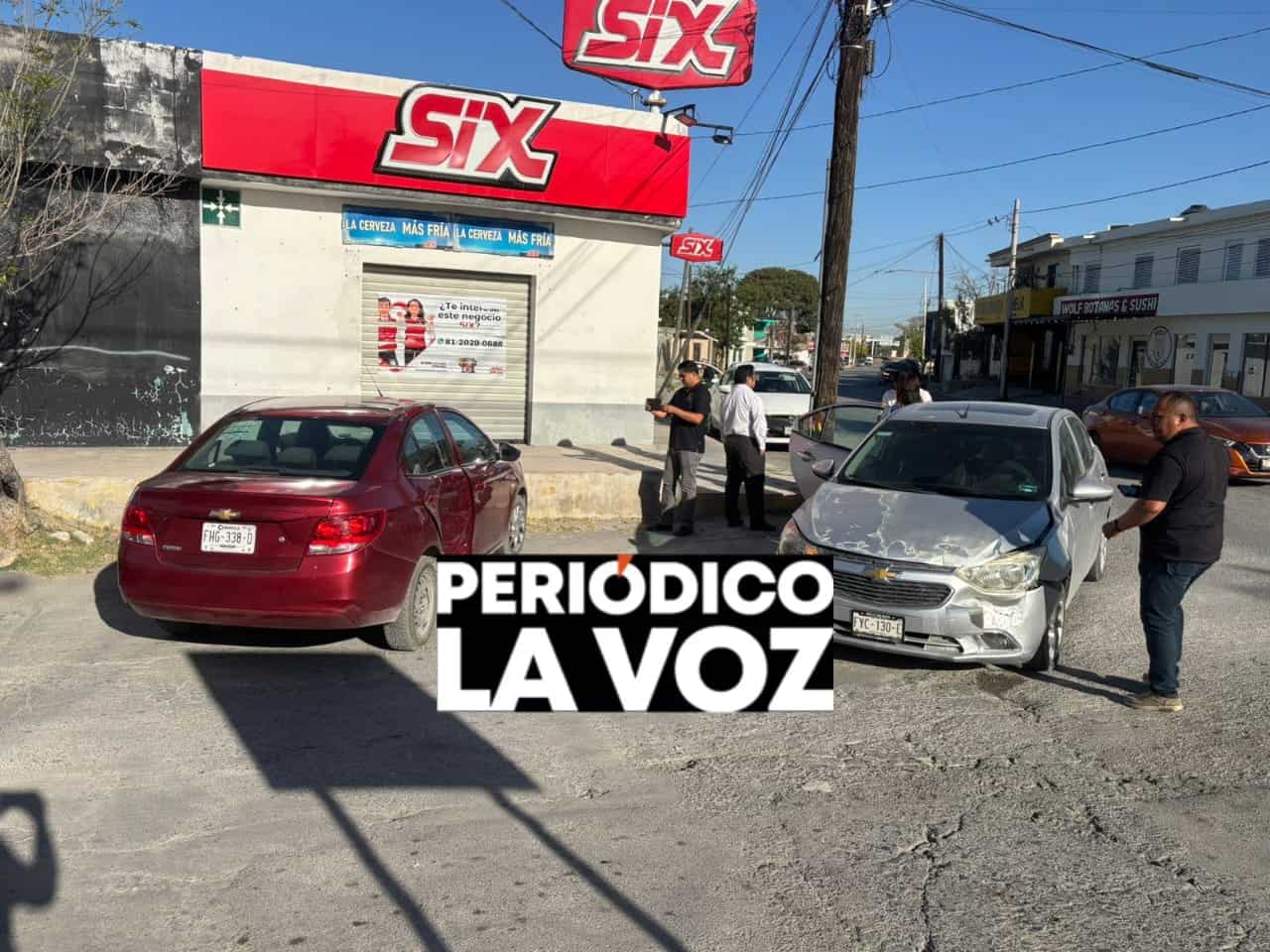 Lo chocan por no hacer alto en pleno Centro