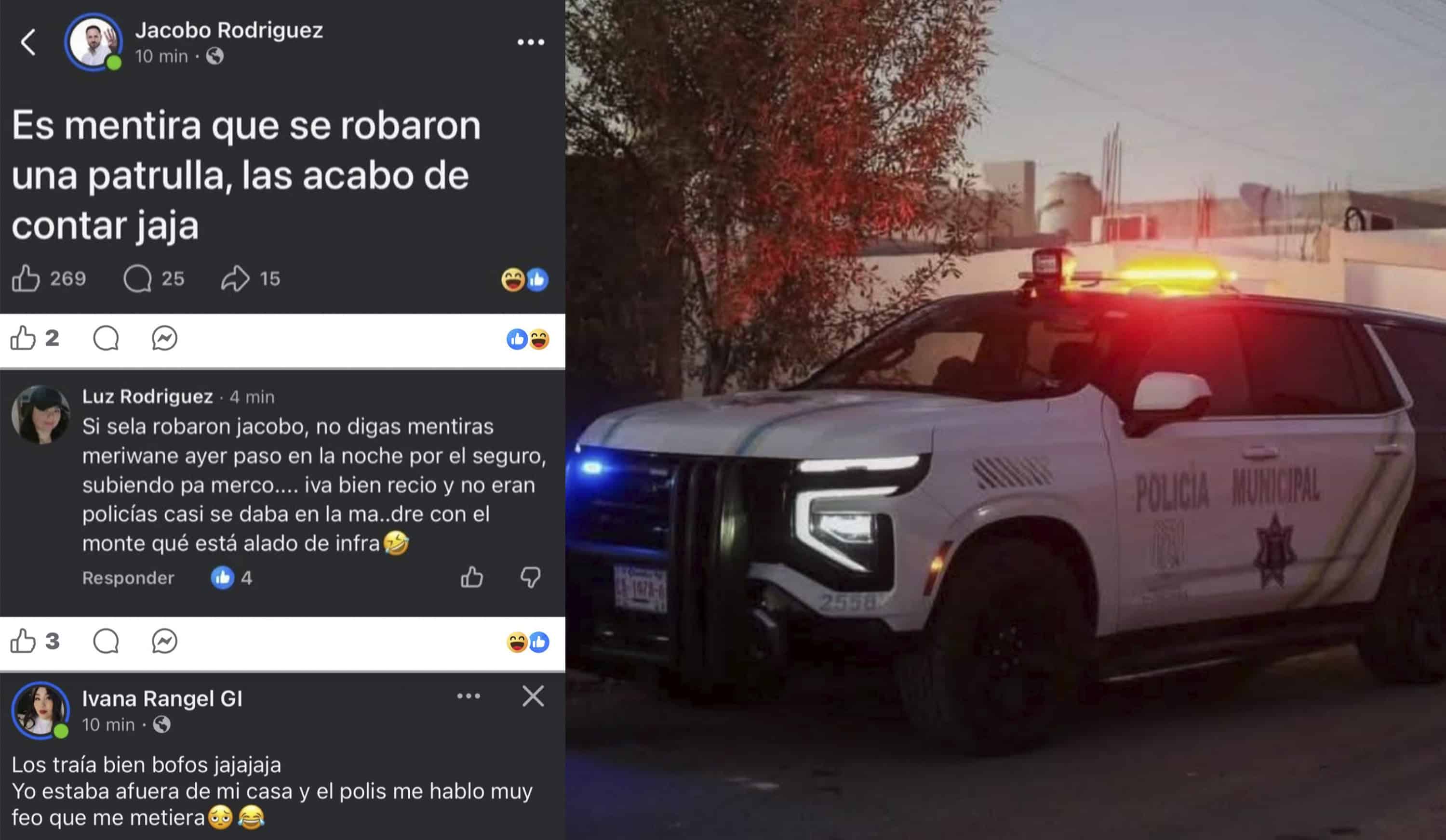 Desmienten ciudadanos versi&oacute;n de Alcalde sobre patrulla "no robada"